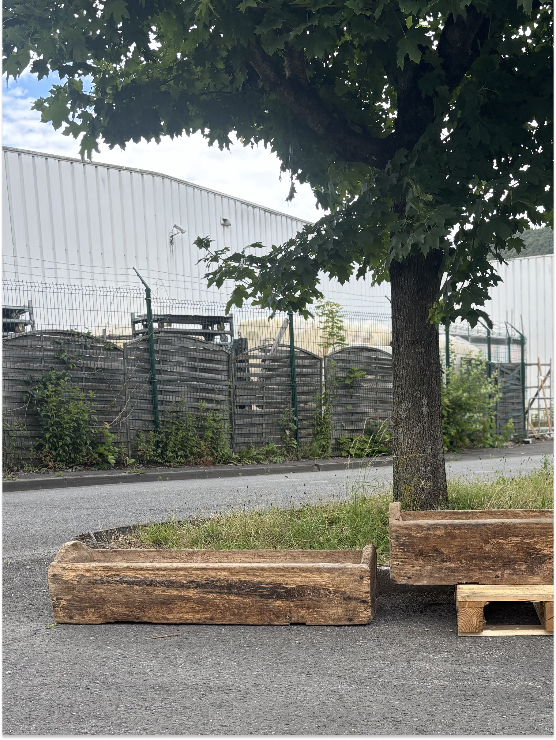 Antique Oak Troughs Circa 1880 | Reclaimed Wooden Garden Planters