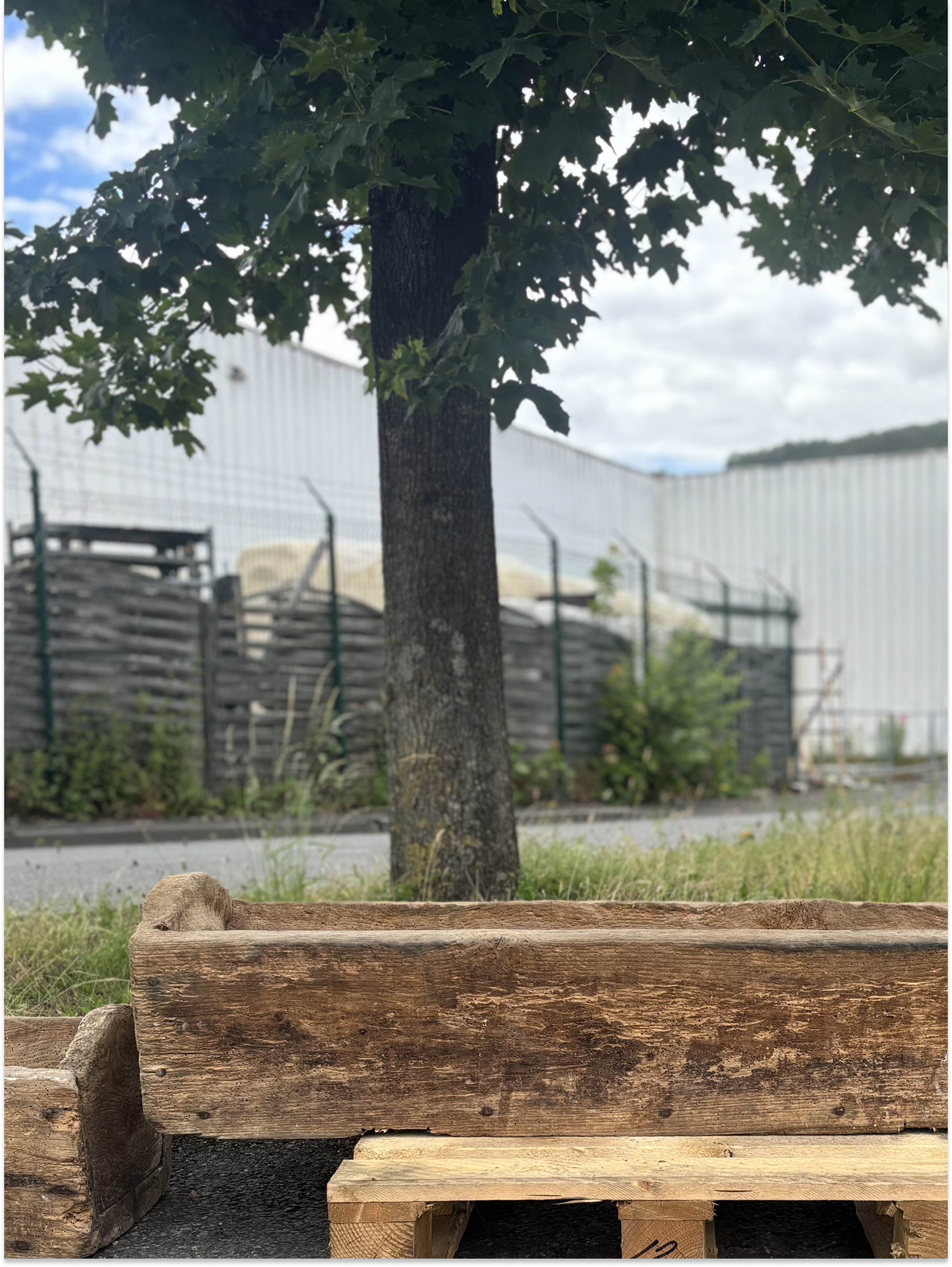 Antique Oak Troughs Circa 1880 | Reclaimed Wooden Garden Planters