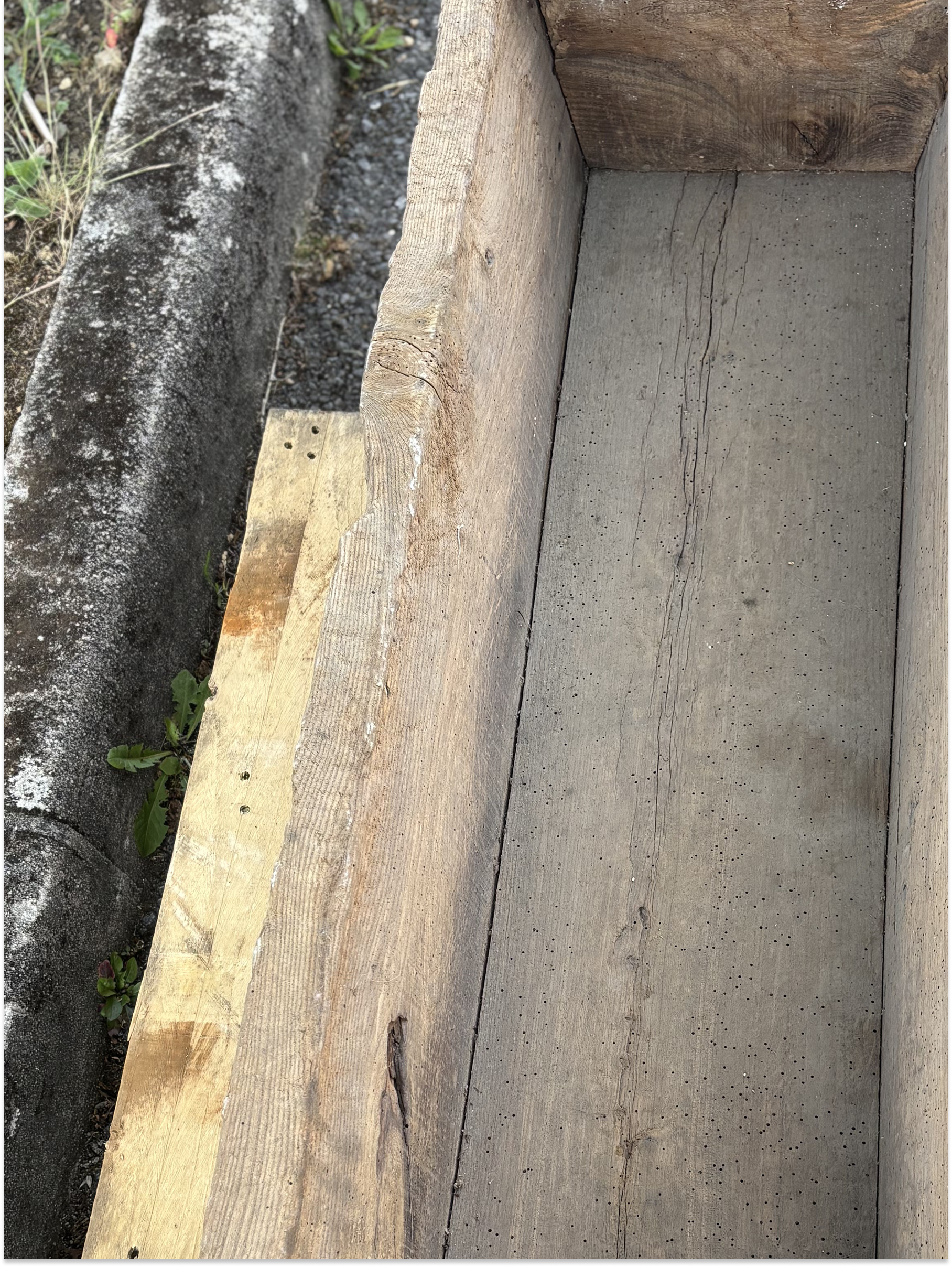 Antique Oak Troughs Circa 1880 | Reclaimed Wooden Garden Planters