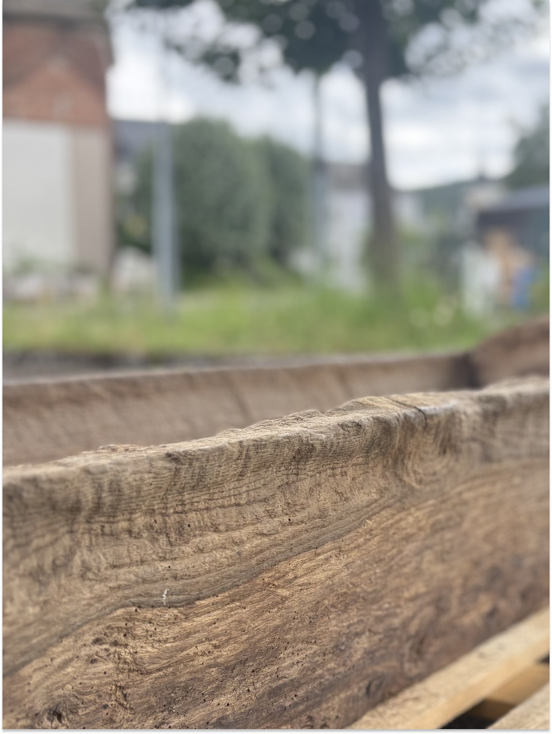 Antique Oak Troughs Circa 1880 | Reclaimed Wooden Garden Planters
