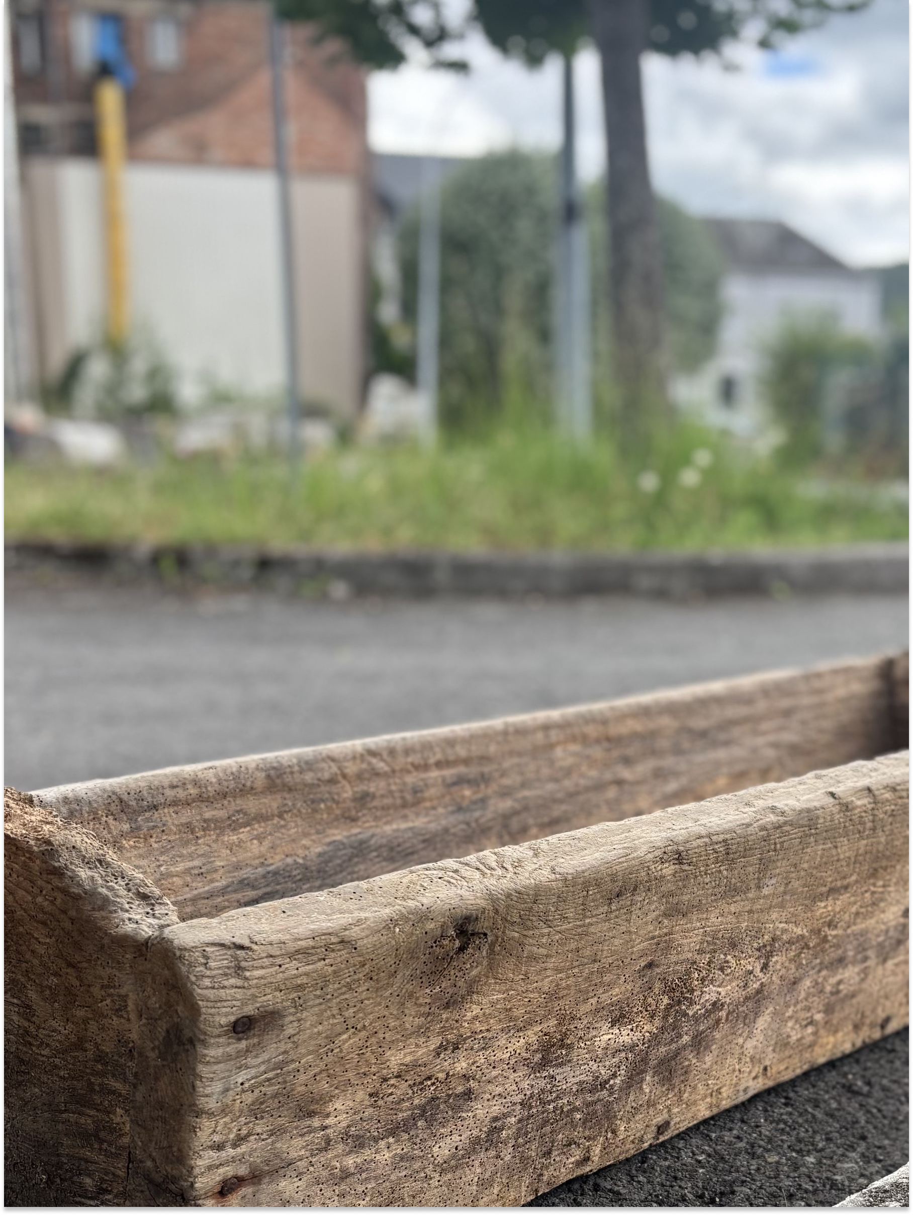 Antique Oak Troughs Circa 1880 | Reclaimed Wooden Garden Planters