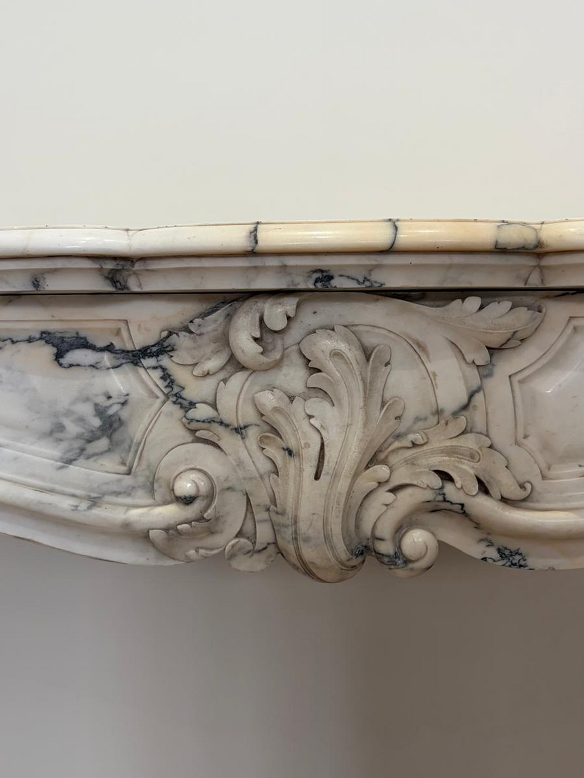 Antique Paonazzo marble fireplace circa 19th century