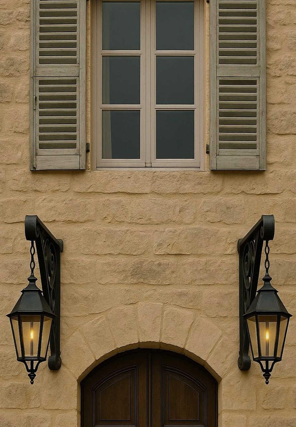 Antique Hand-Forged Iron Wall Brackets | Decorative Architectural Elements