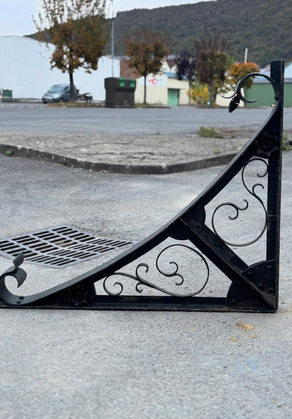 Antique Hand-Forged Iron Wall Brackets | Decorative Architectural Elements