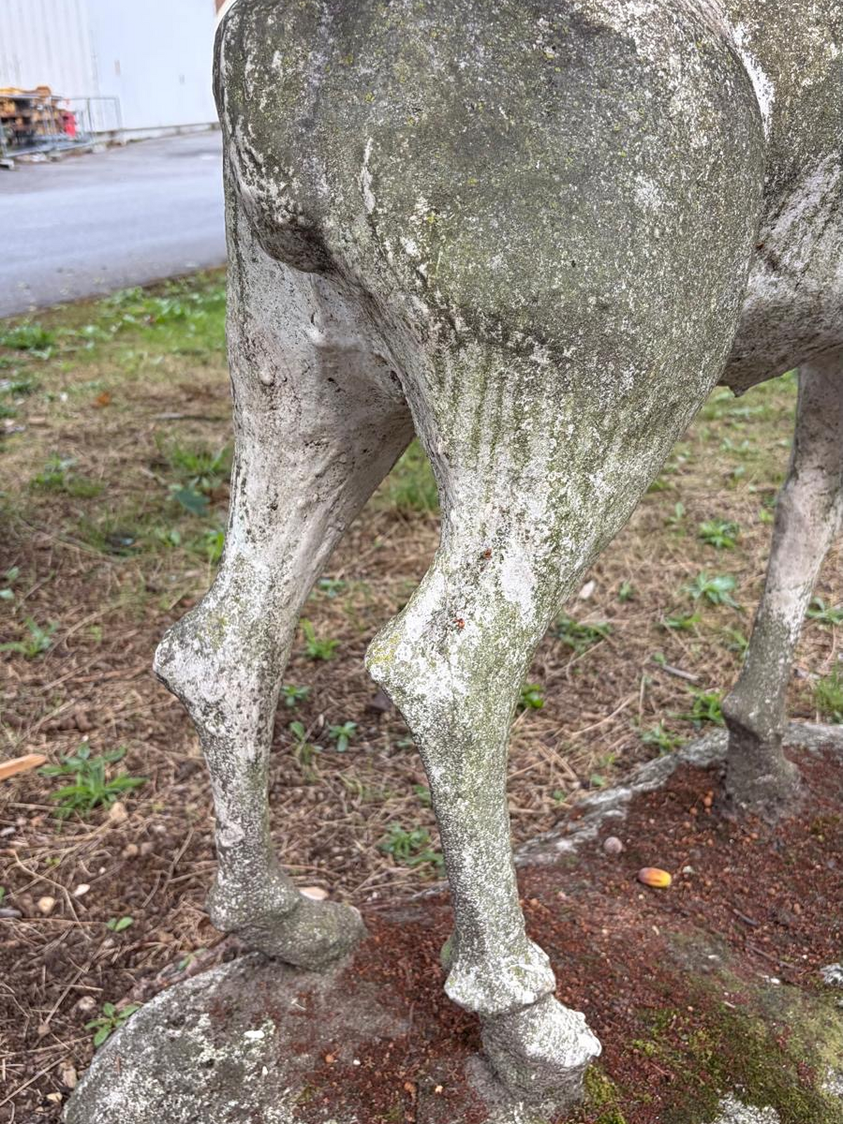 Antique reconstituted stone stag circa 1930
