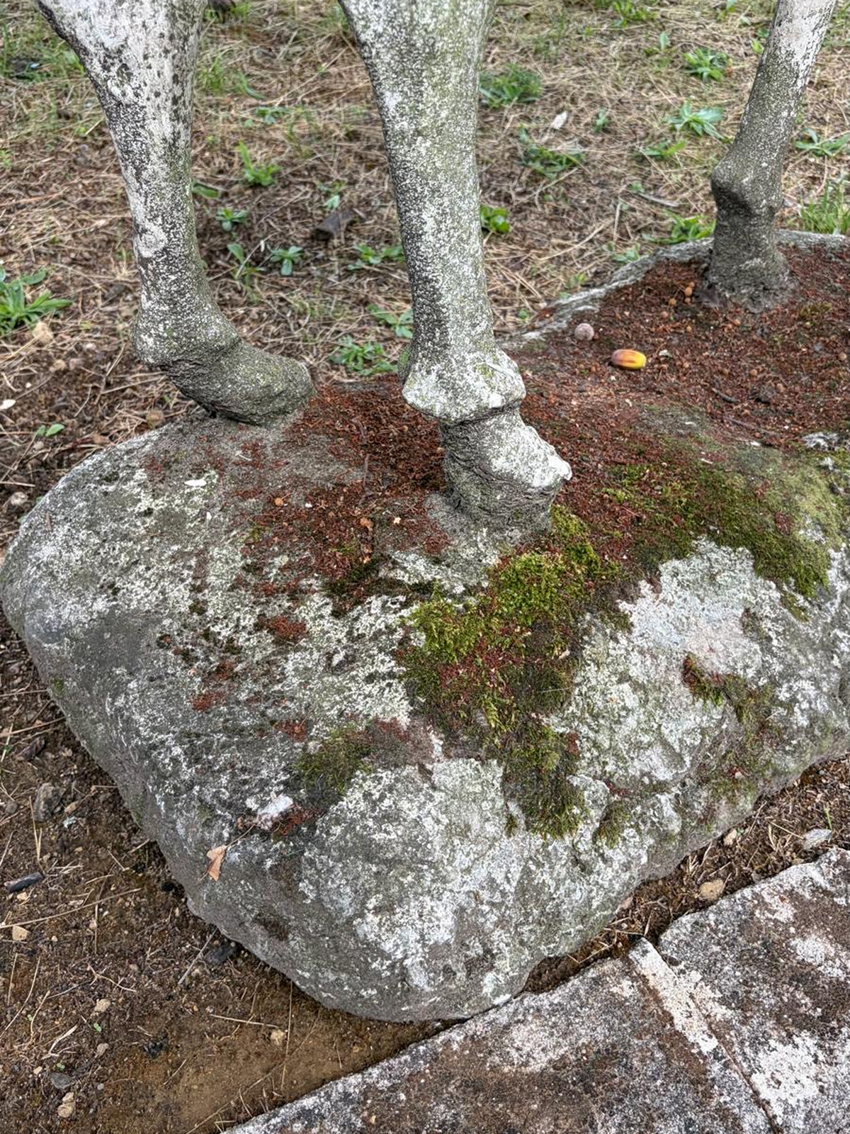 Antique reconstituted stone stag circa 1930