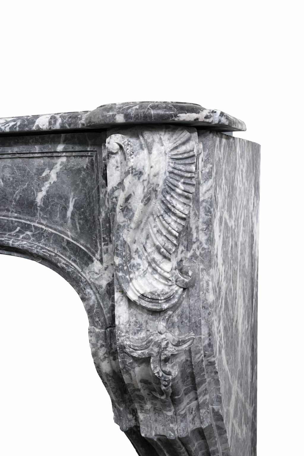 Majestic Old Louis XV Marble Fireplace | 18th Century