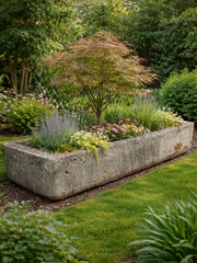 Large Basin Made Of Hard Limestone