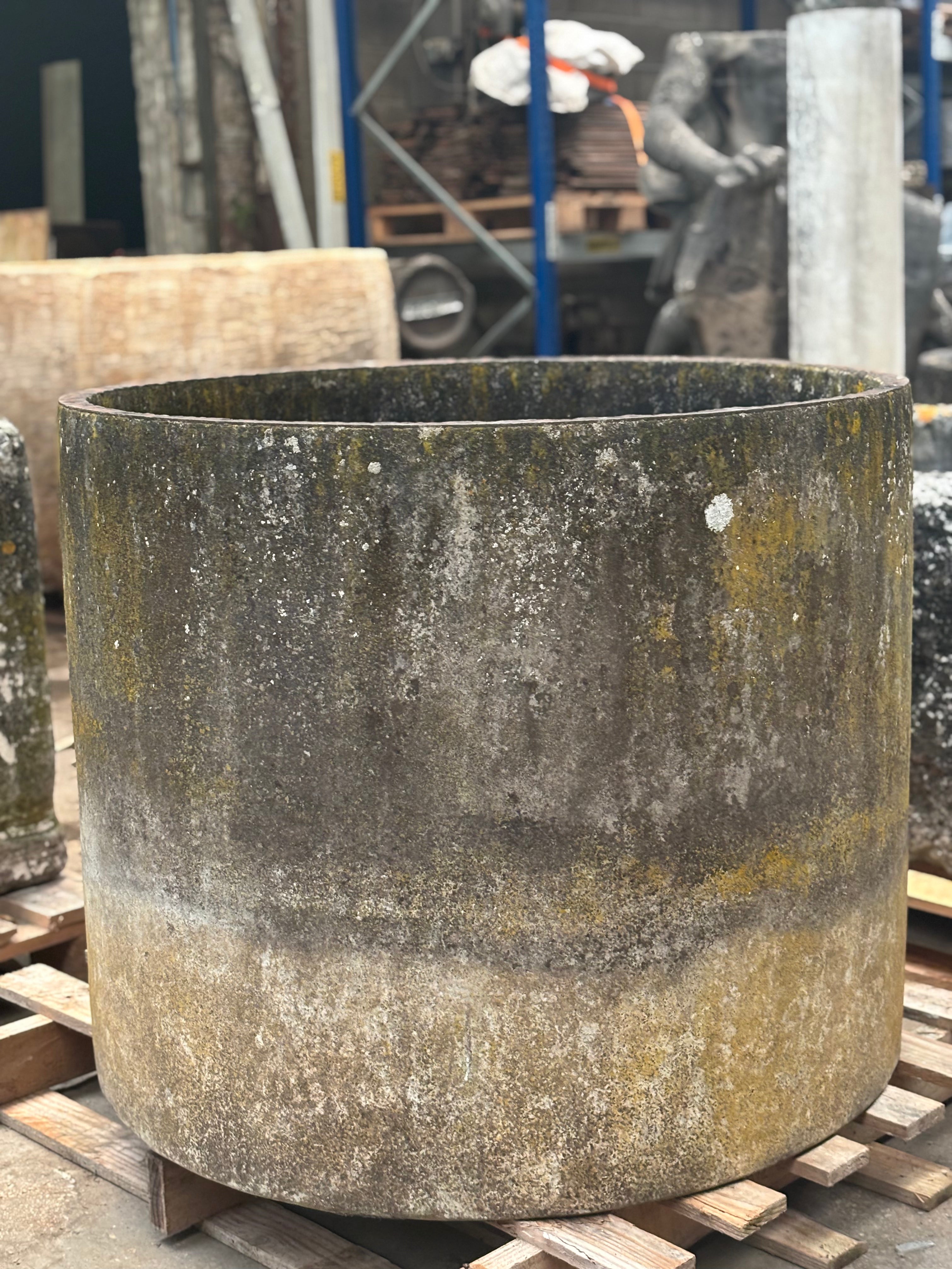 Antique Round Stone Trough