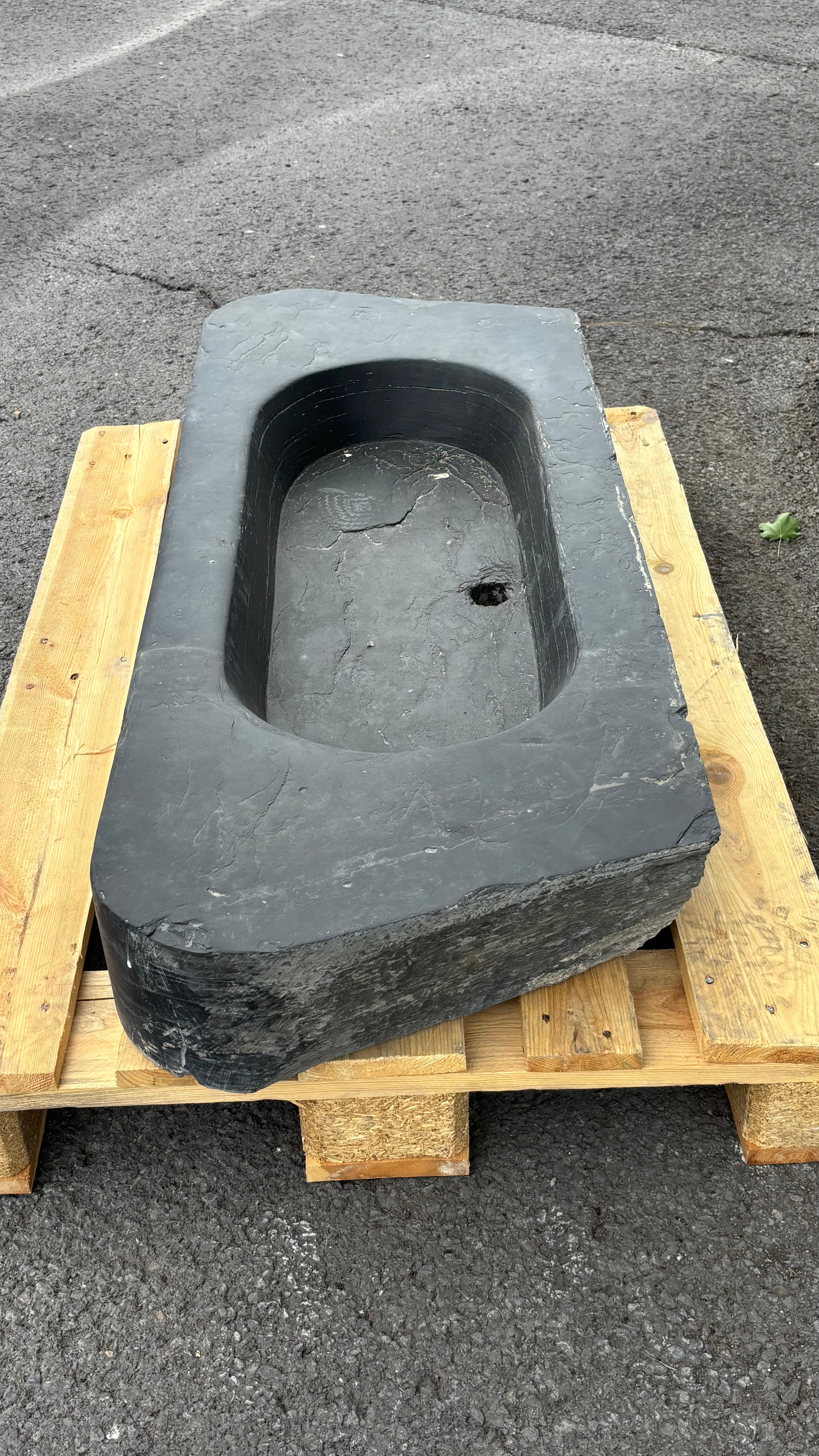 Antique Belgian Slate Sink Circa 1820 | Reclaimed Stone Sink