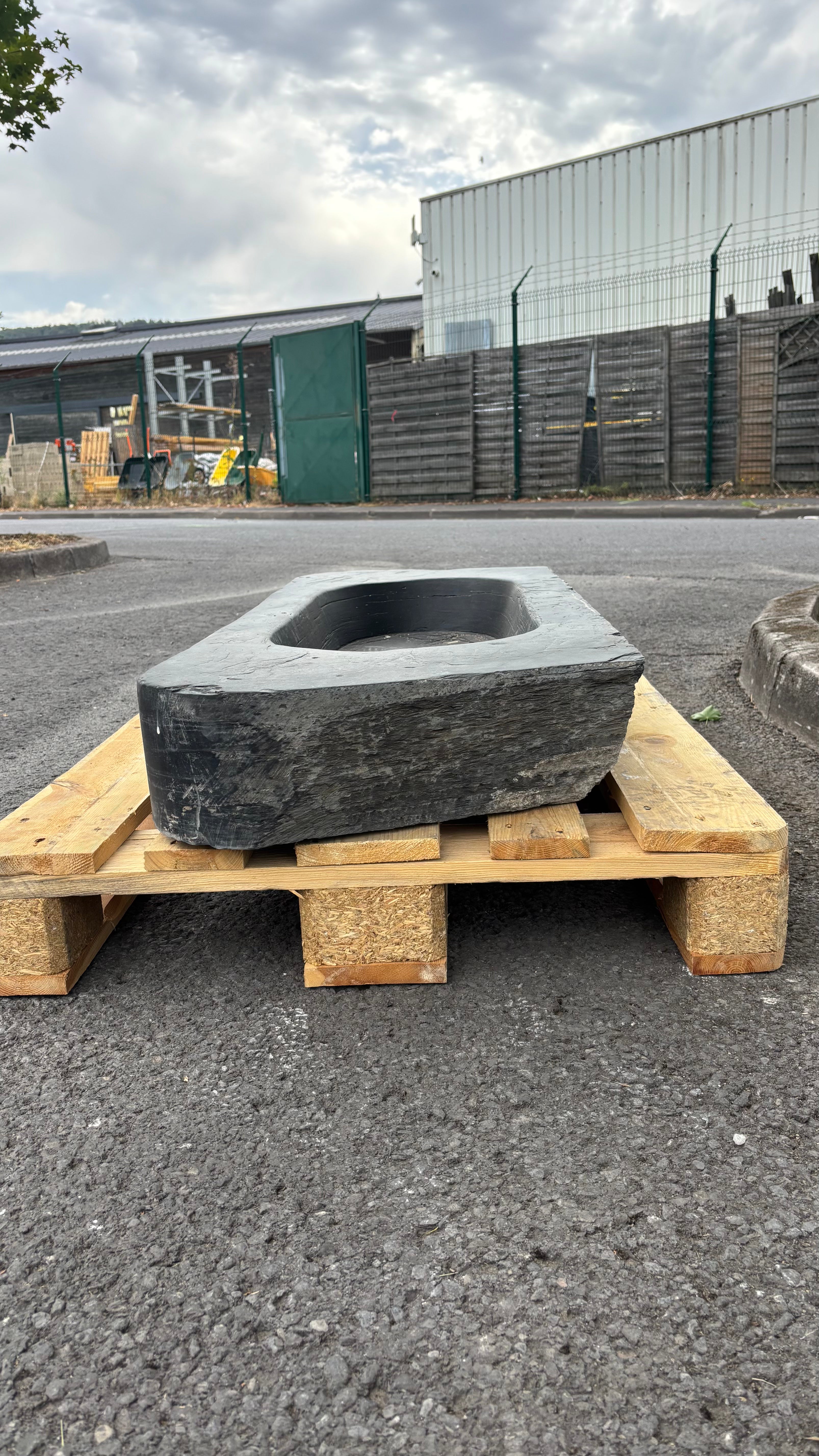 Antique Belgian Slate Sink Circa 1820 | Reclaimed Stone Sink