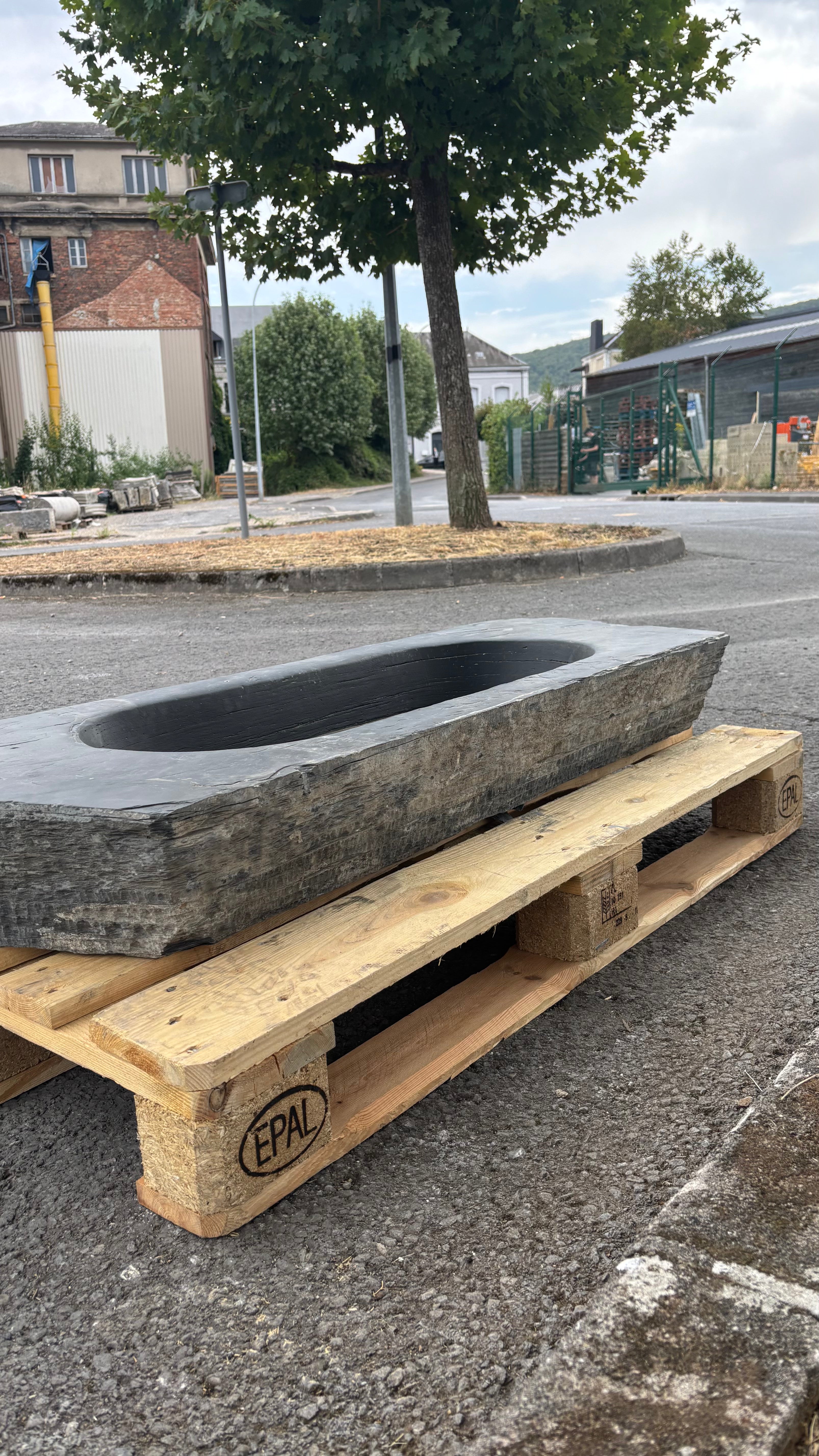 Antique Belgian Slate Sink Circa 1820 | Reclaimed Stone Sink