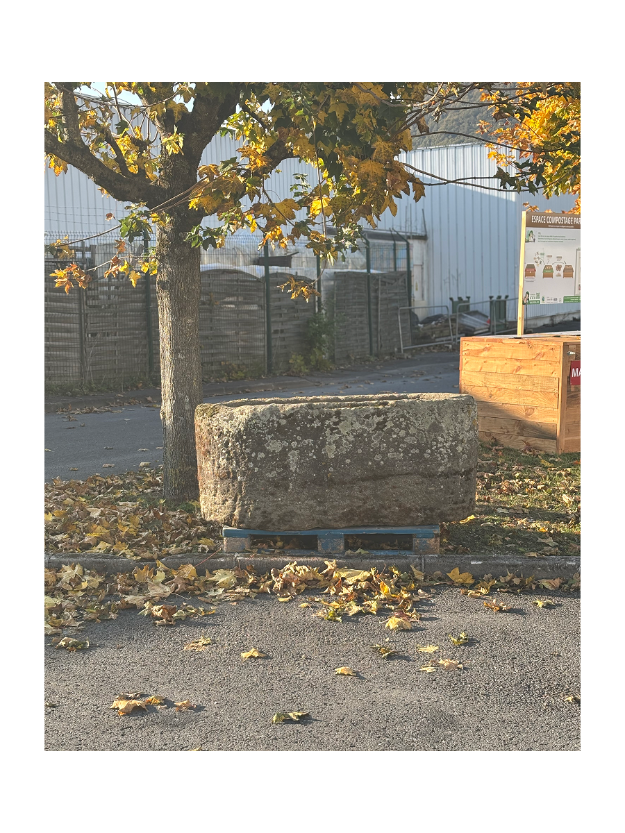 Oval Antique Stone Trough | Rare Architectural Garden Element