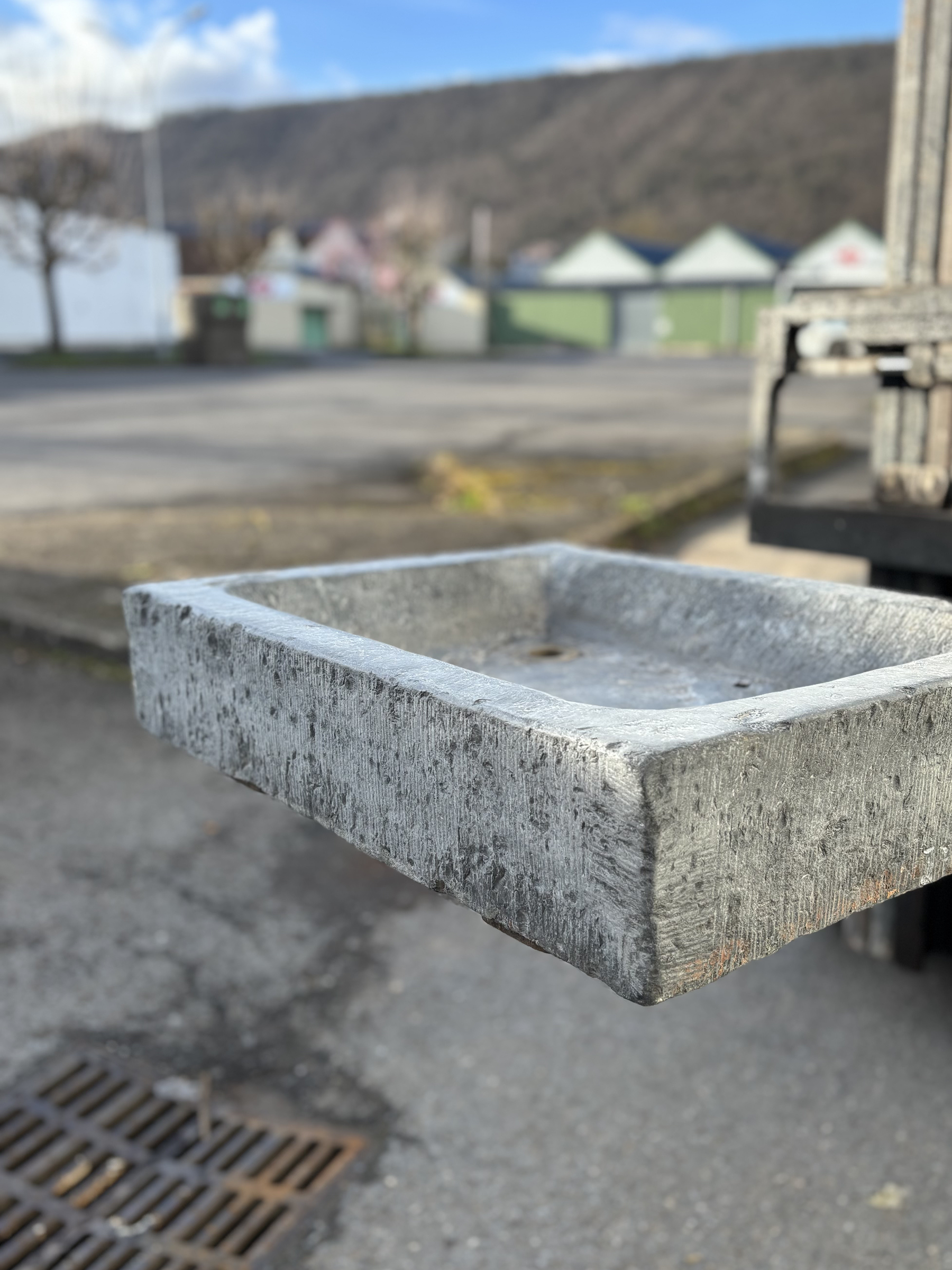 Antique Bluestone Sink From Belgium