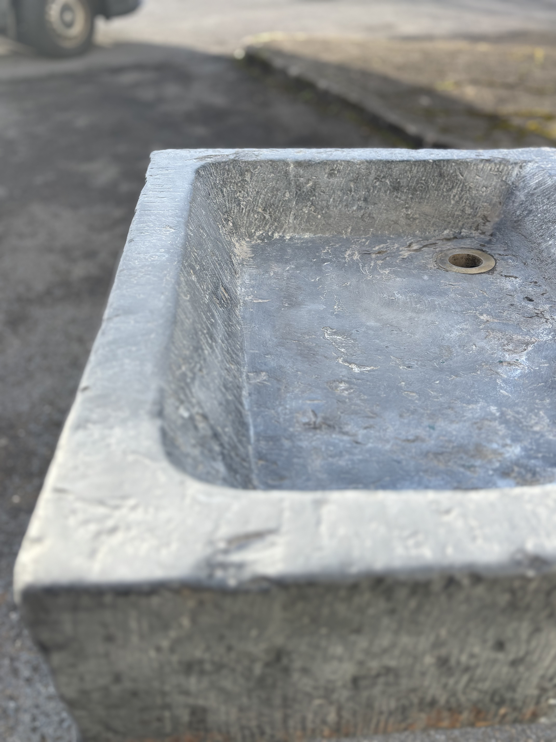 Antique Bluestone Sink From Belgium