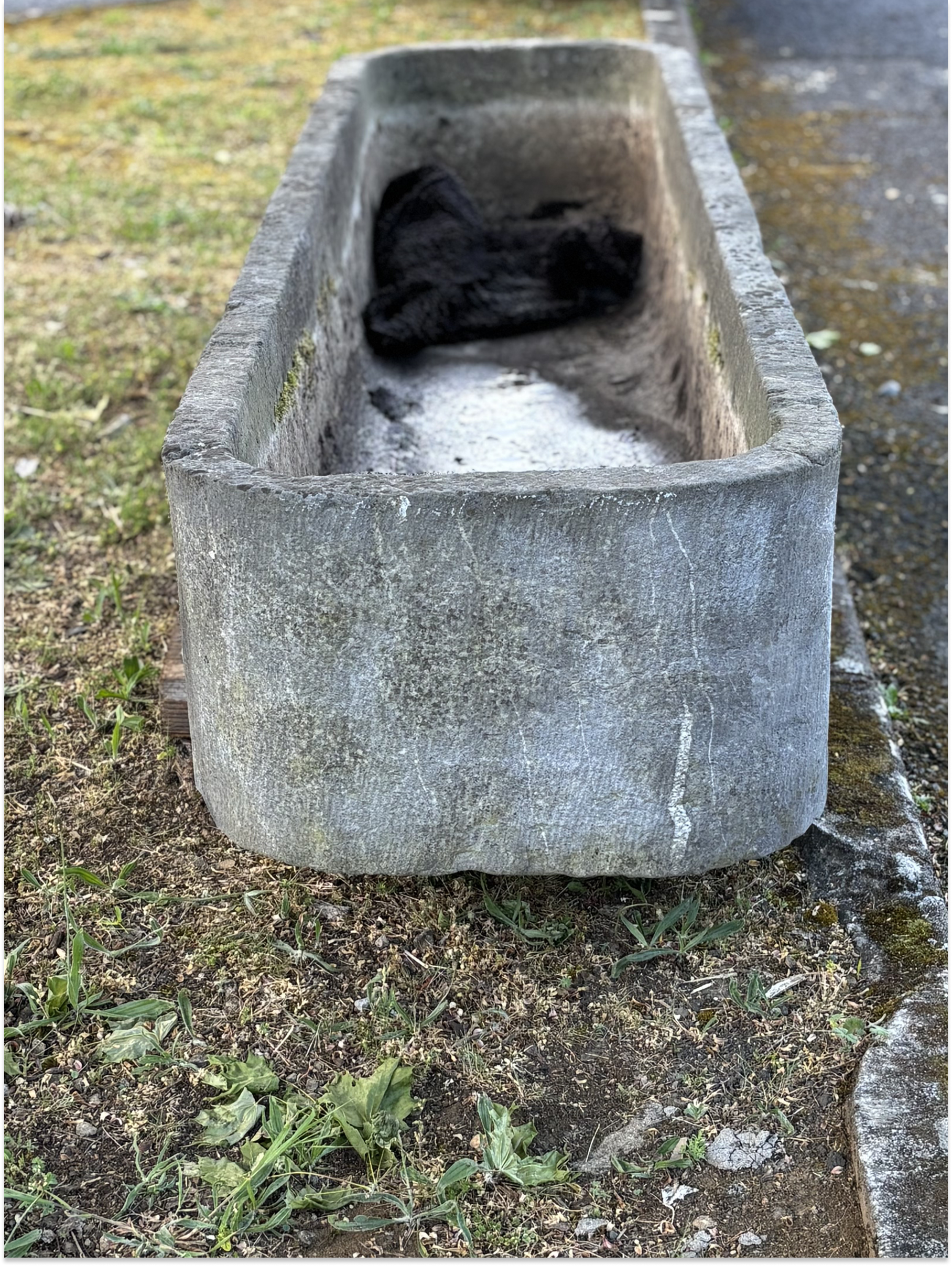 Antique Belgian Bluestone Planter