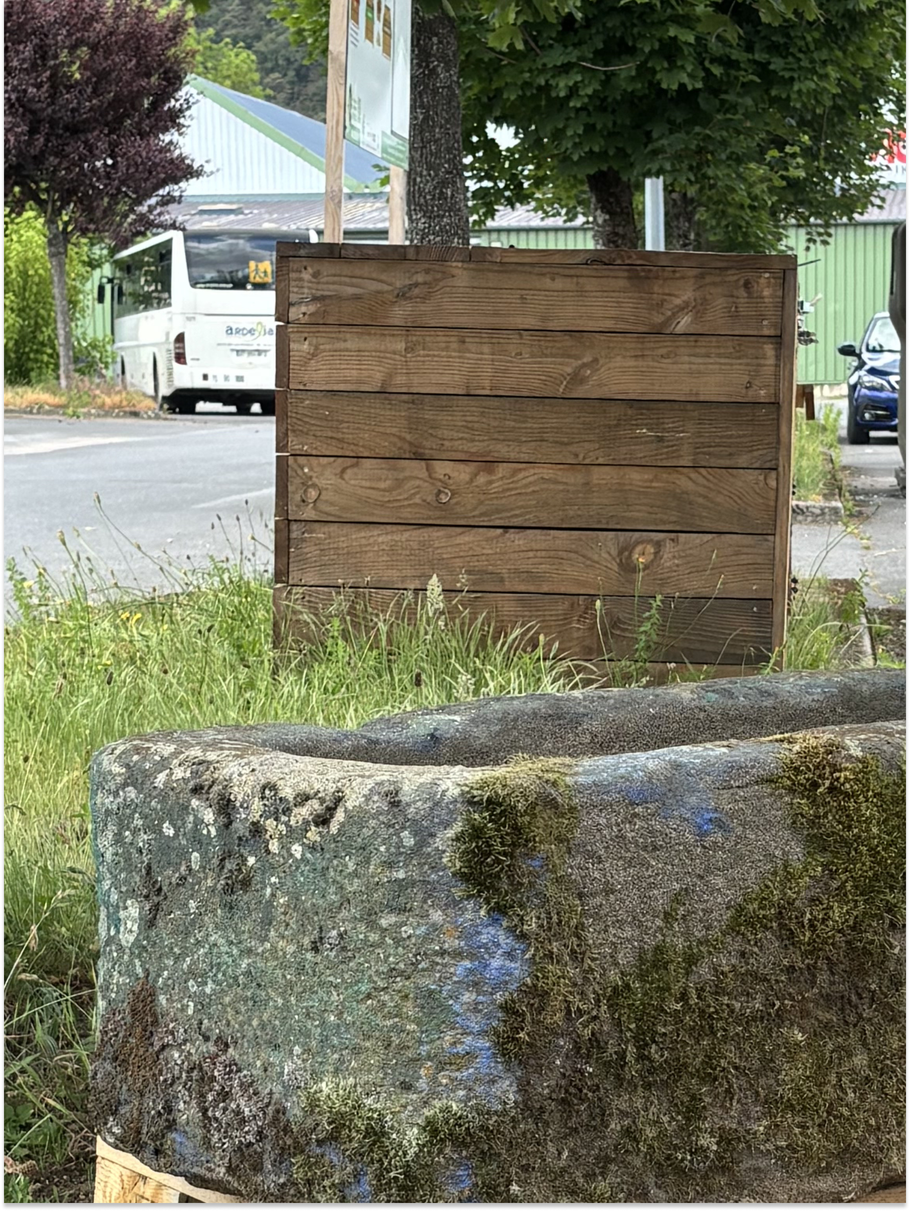 Antique Stone Trough In Stoneware From France