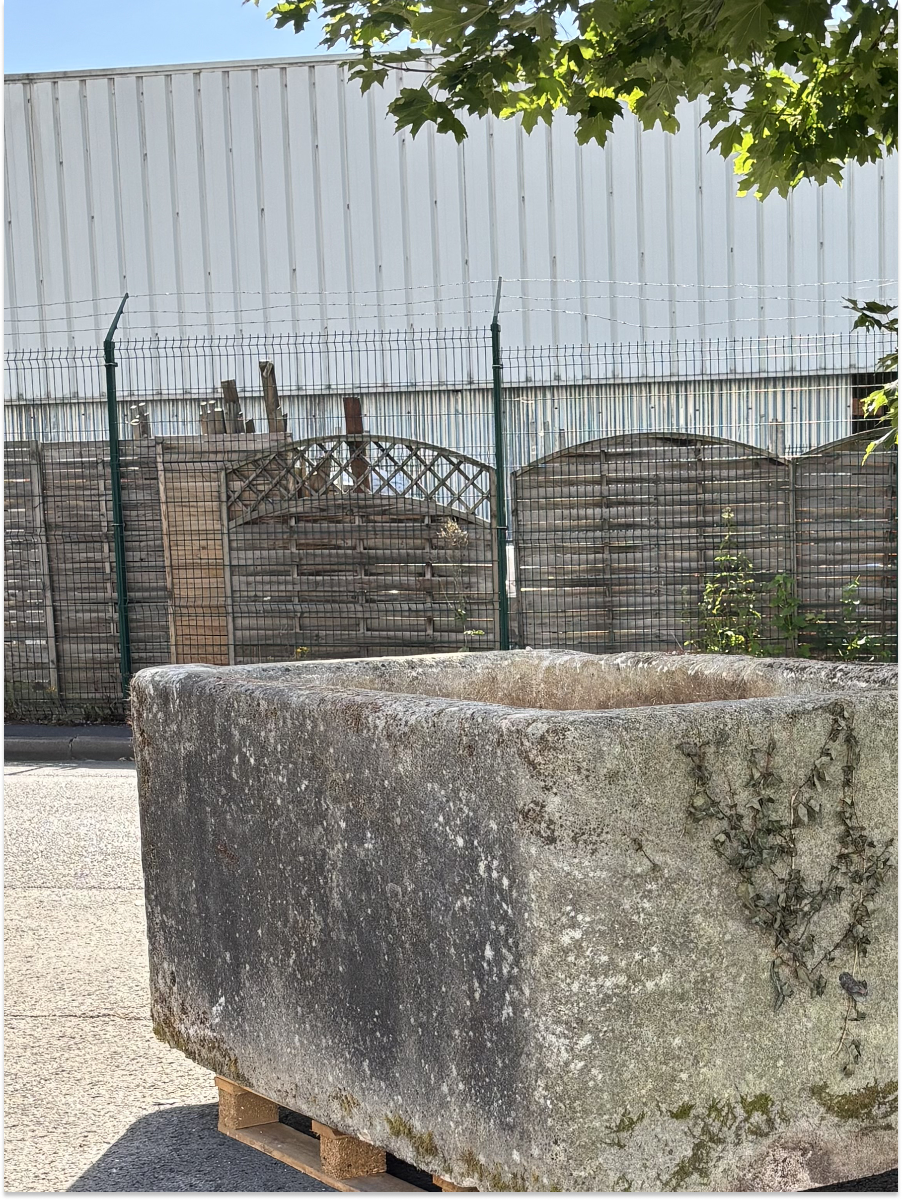 Antique French Stone Trough Circa 1870 | Reclaimed Stone Garden Planter