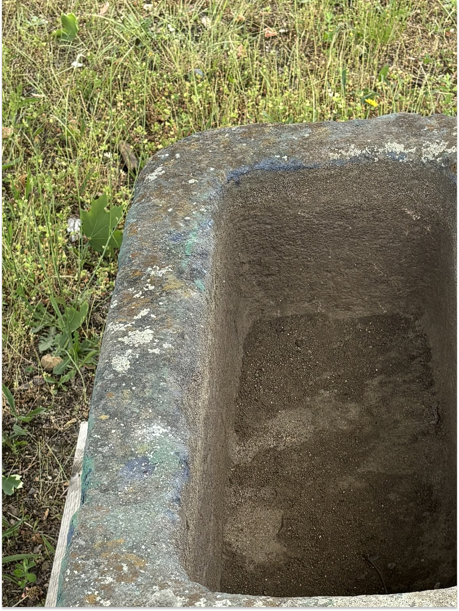 Antique Stone Trough In Stoneware From France