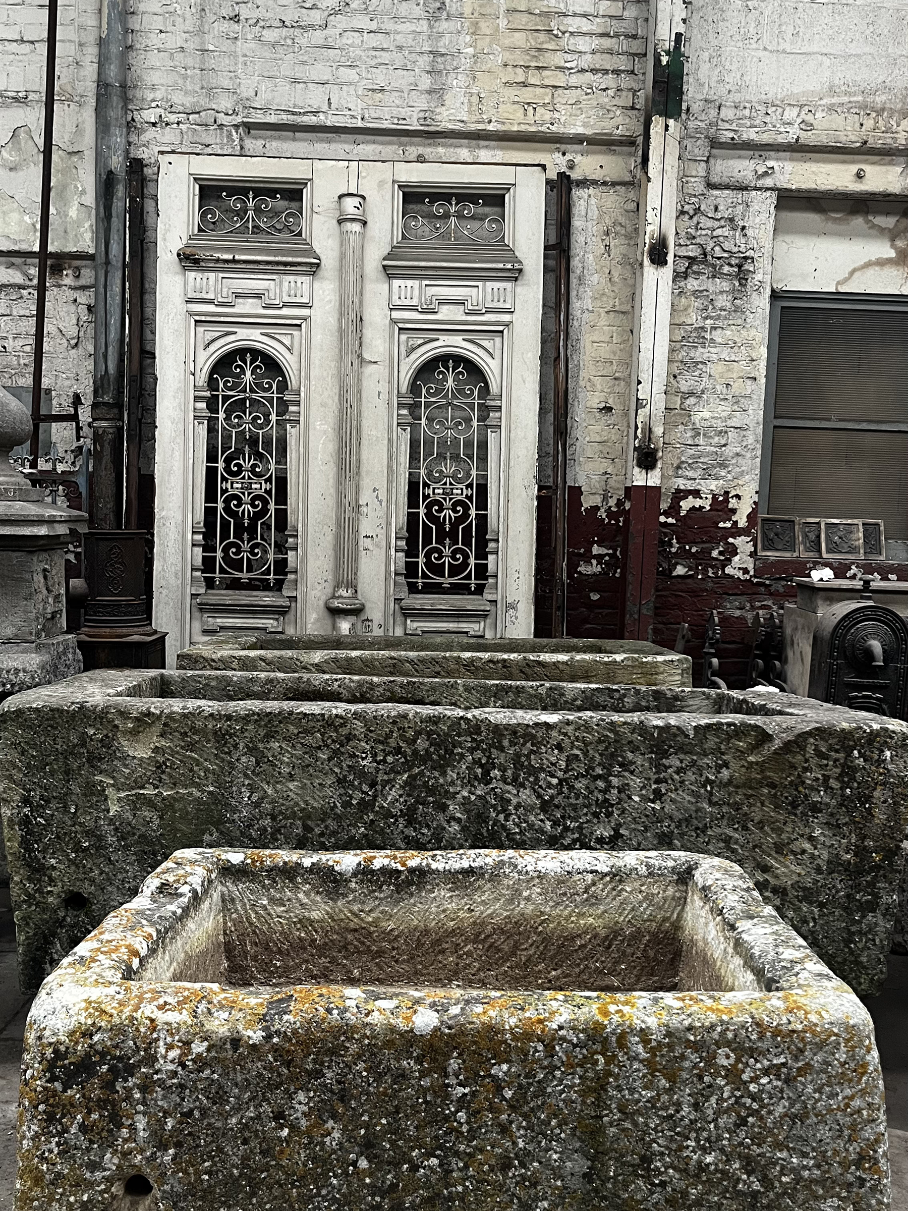 Antique Limestone Garden Trough