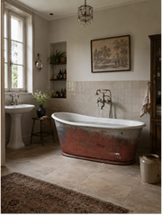 Late 19th Century French Cast Iron Bathtub