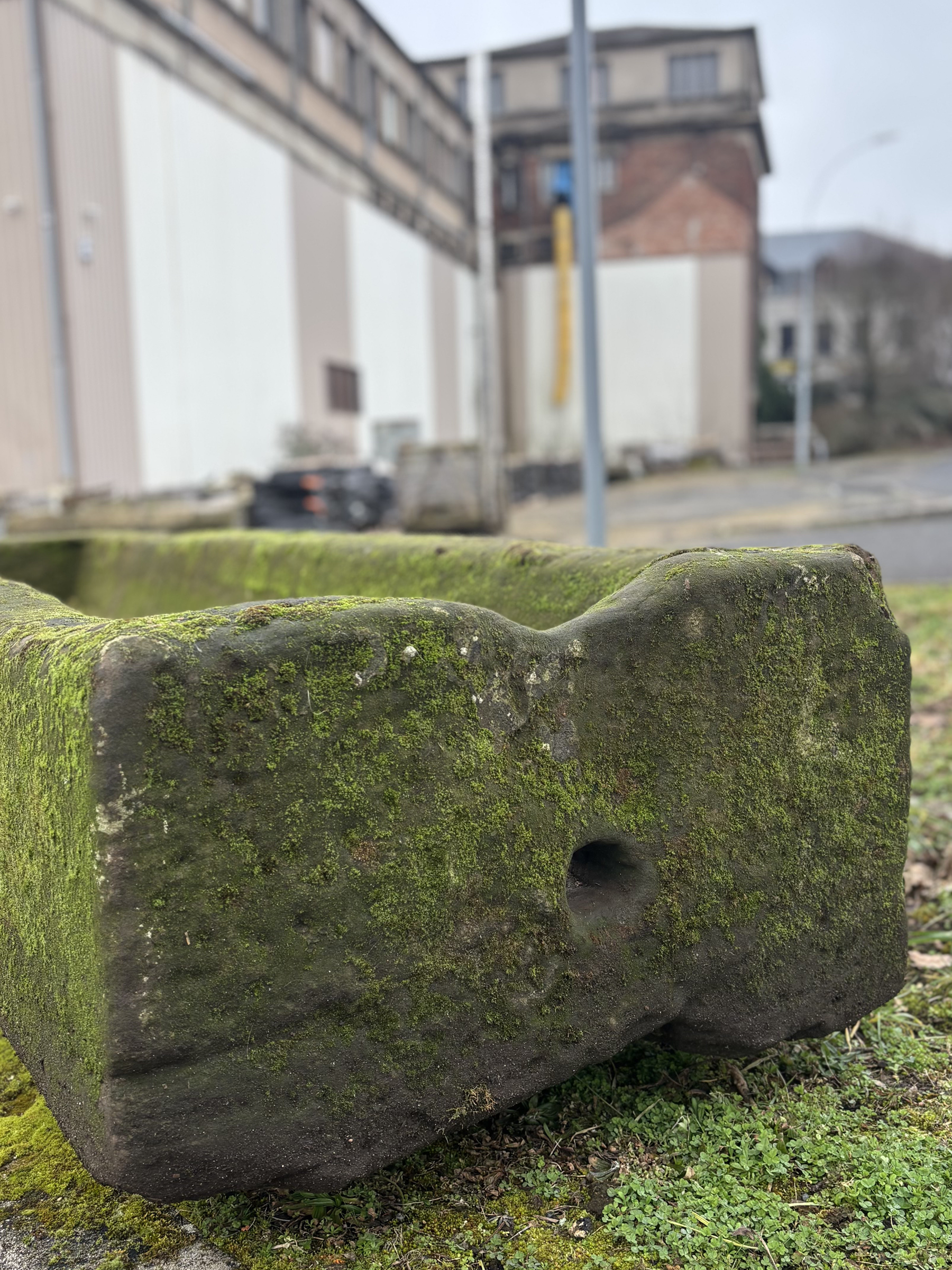 Antique natural stone planter | Authentic and prestigious decorative garden feature