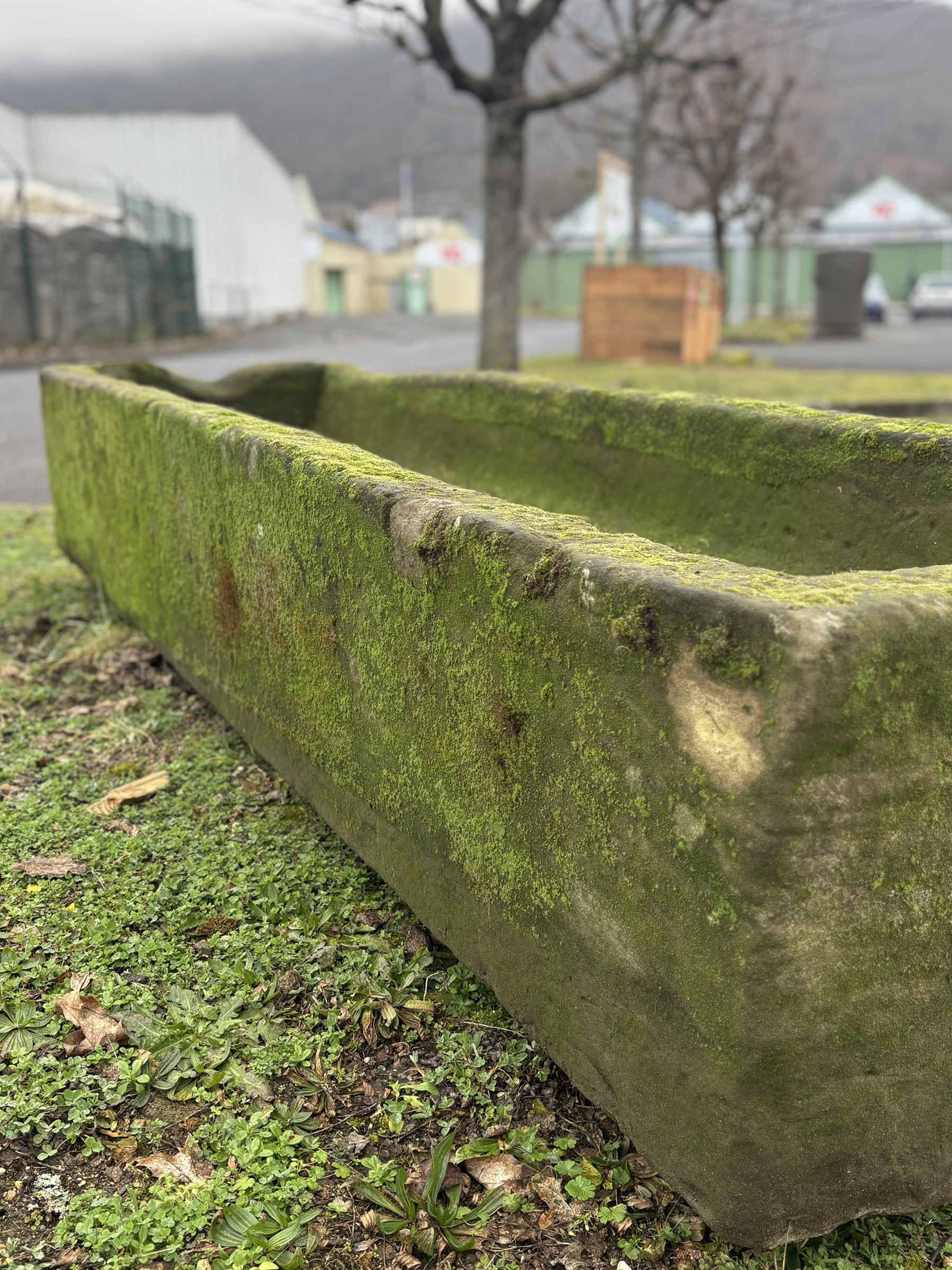 Antique natural stone planter | Authentic and prestigious decorative garden feature