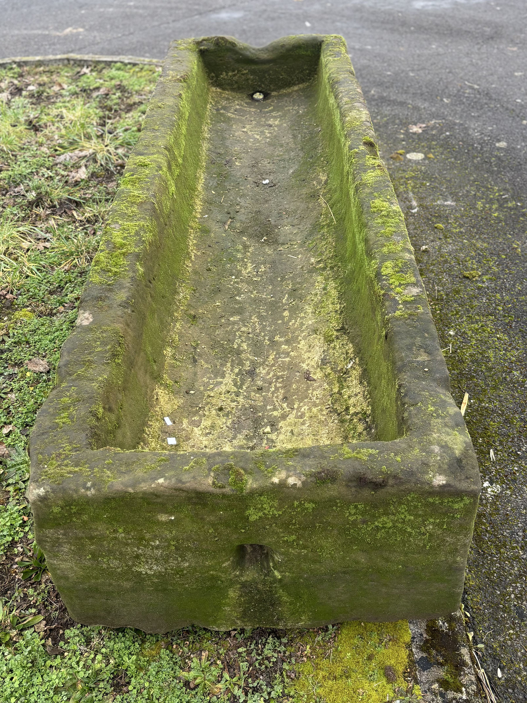 Antique natural stone planter | Authentic and prestigious decorative garden feature