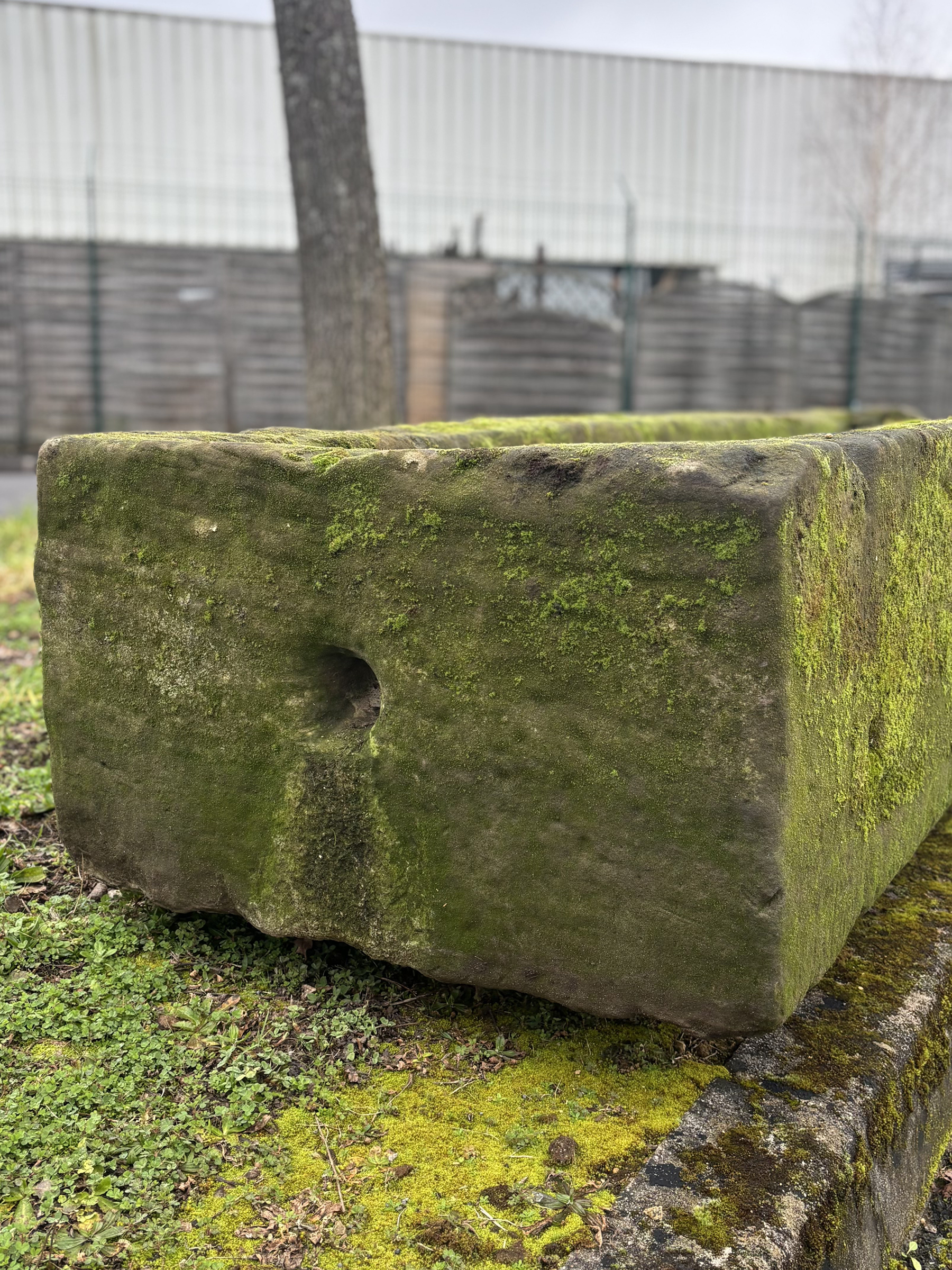 Antique natural stone planter | Authentic and prestigious decorative garden feature