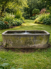 A Magnificent Antique Stone Trough With A Strong Rural Character