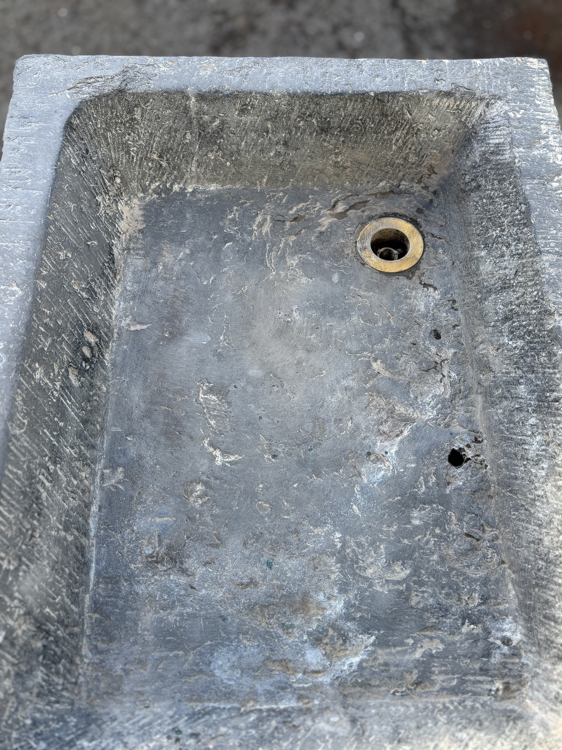 Antique Bluestone Sink From Belgium
