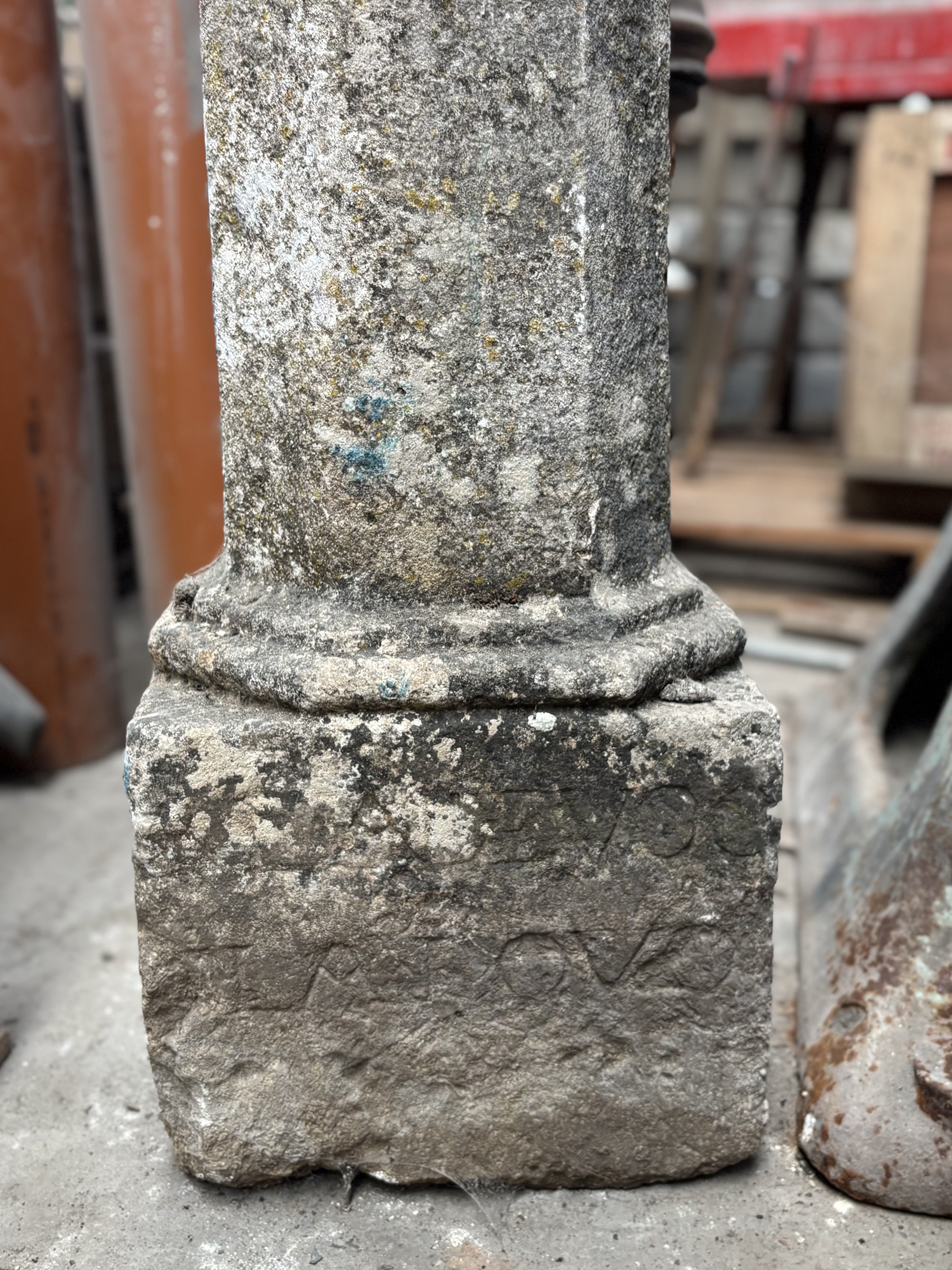Beautiful Early 19th Century Natural Stone Columns