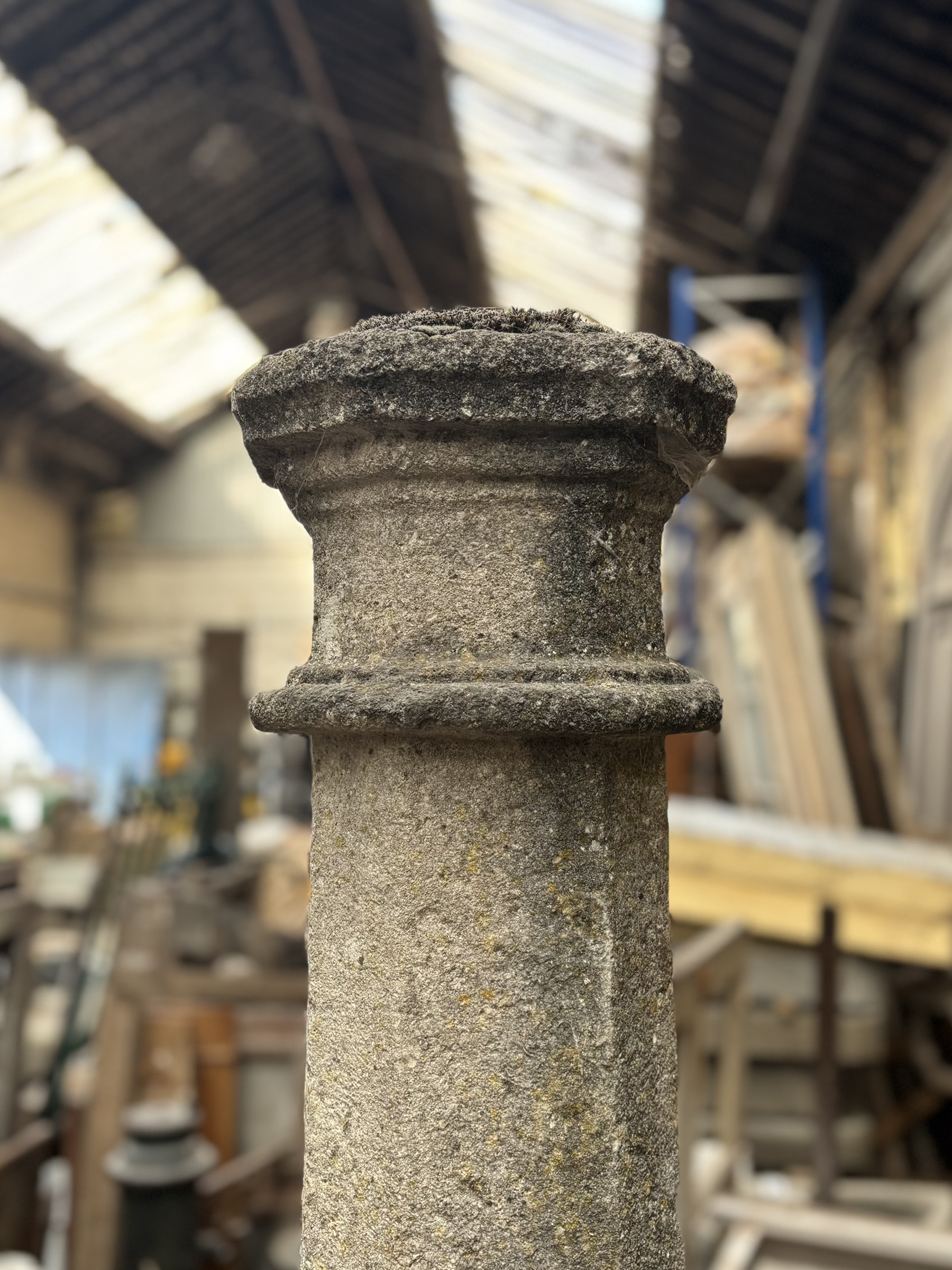 Beautiful Early 19th Century Natural Stone Columns
