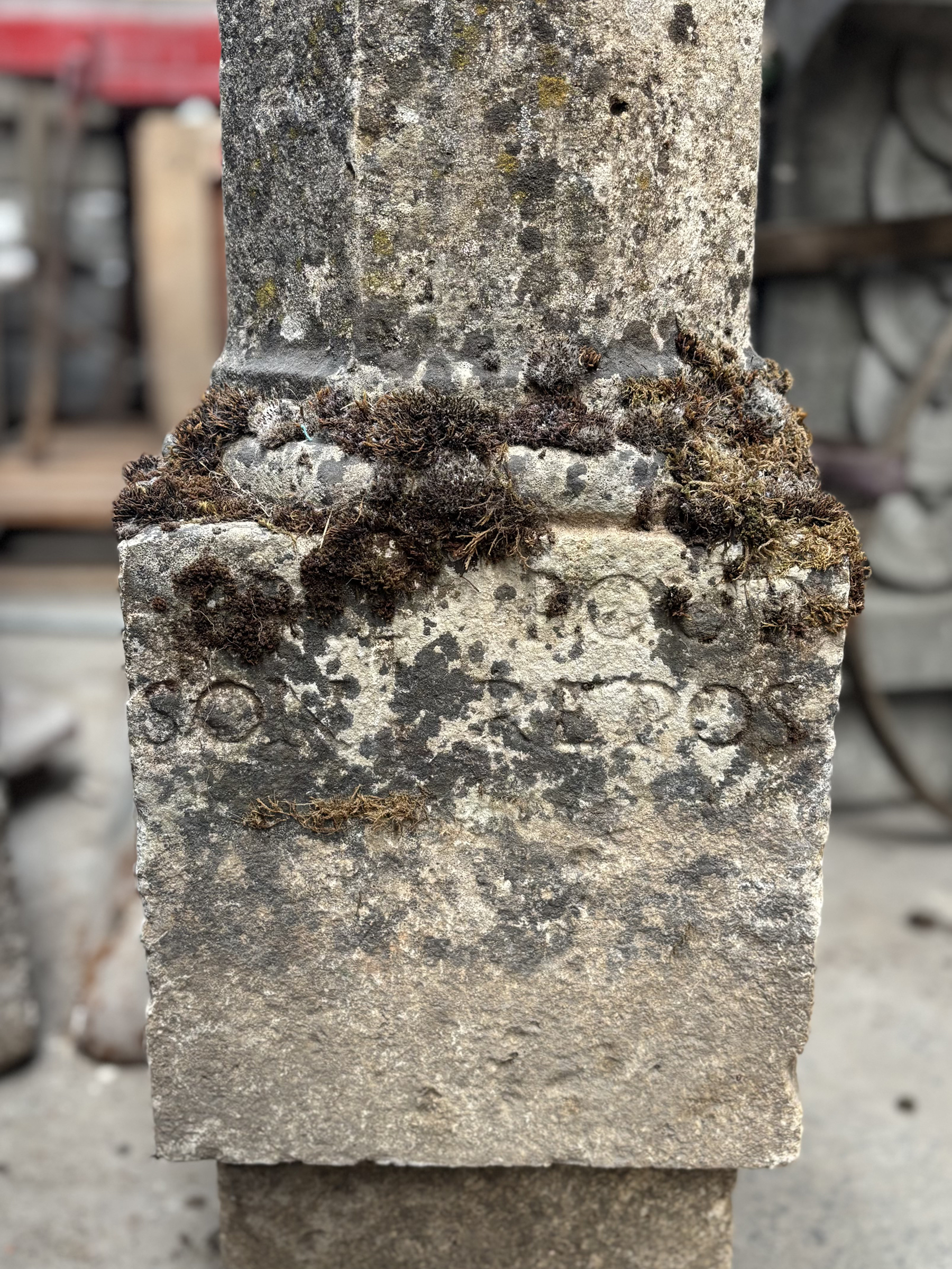 Beautiful Early 19th Century Natural Stone Columns