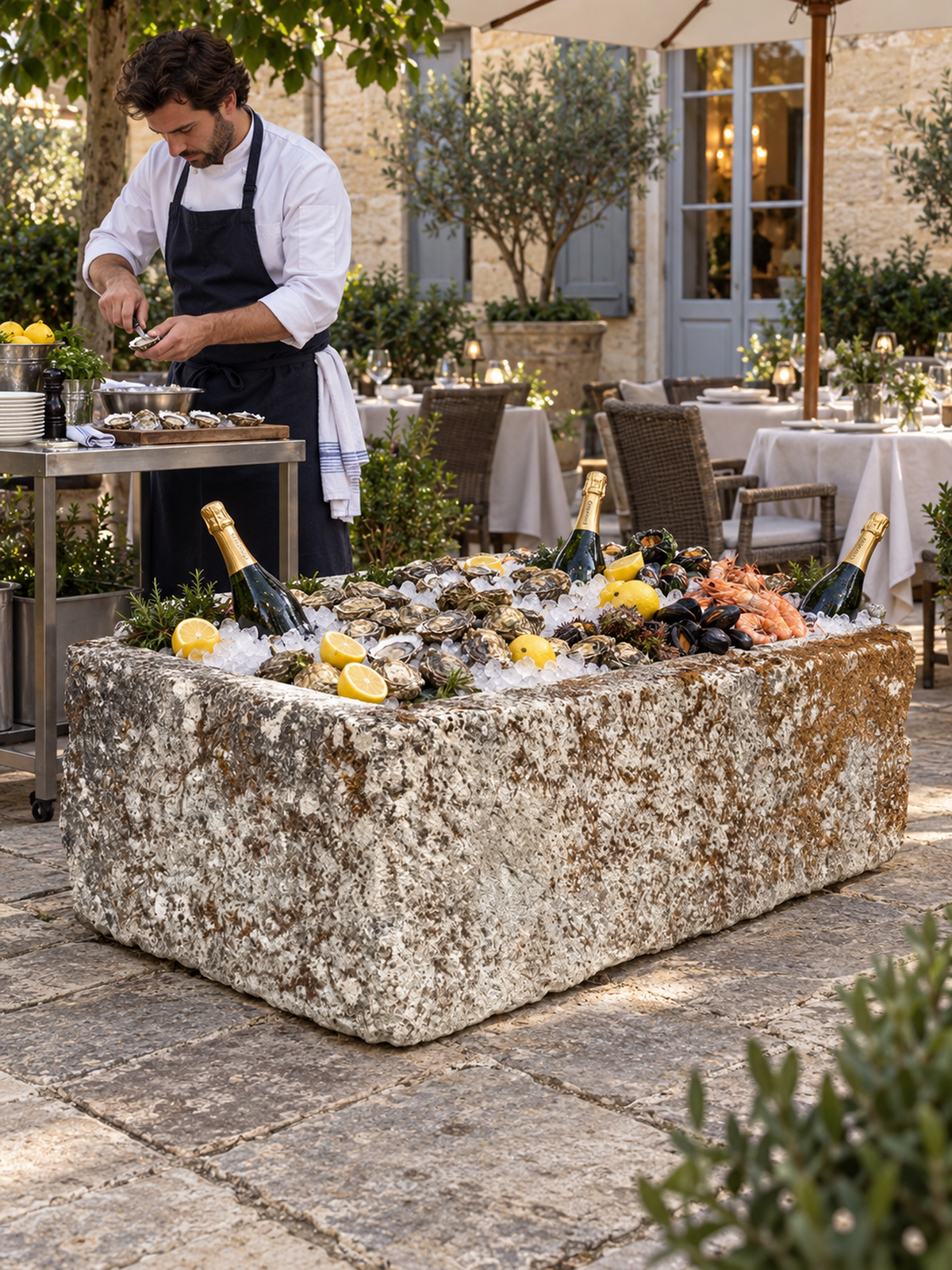 18th-Century Limestone Trough | Antique French Stone Trough