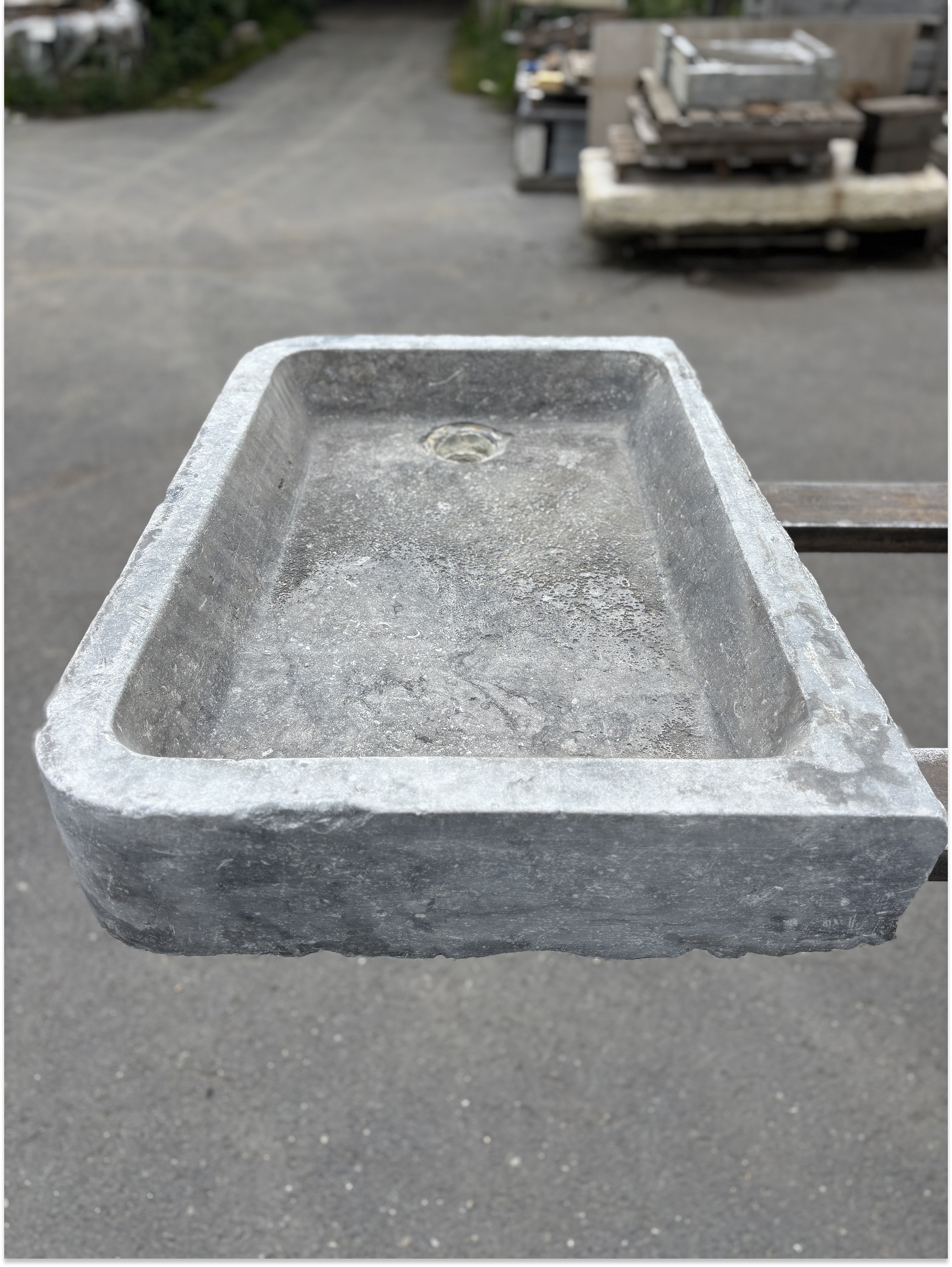 Superb Antique Belgian Bluestone Sink