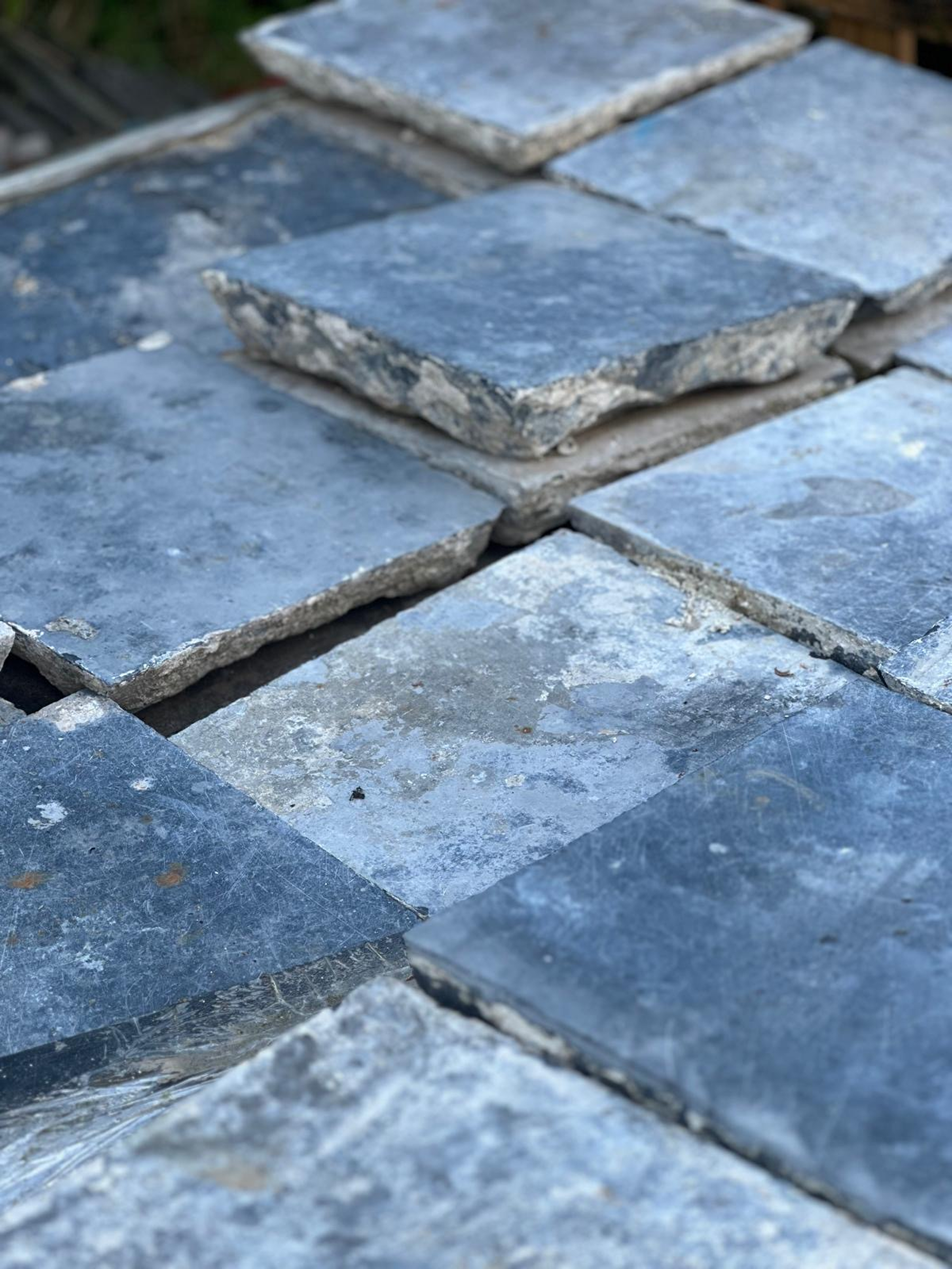 Antique Belgian Blue Stone Floor Slabs | 18th Century