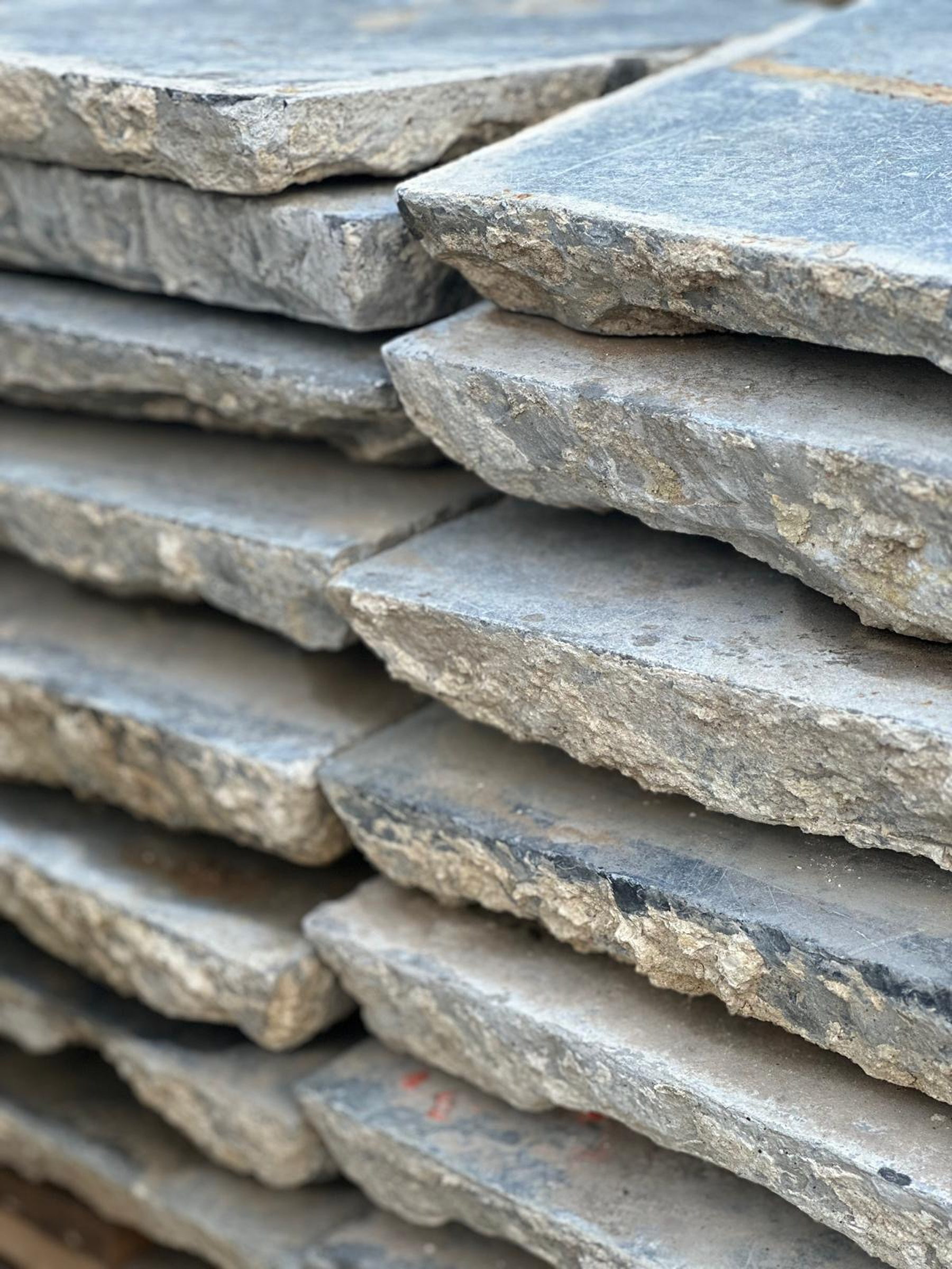 Antique Belgian Blue Stone Floor Slabs | 18th Century