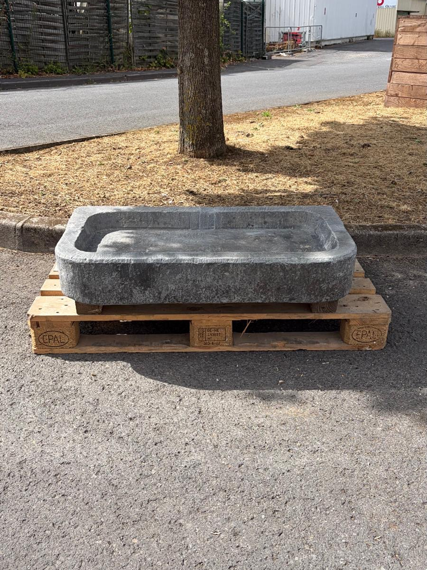 Antique Belgian Blue Stone Sink Circa 18th Century | Hand-Carved Stone Sink