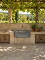 Antique Belgian bluestone sink circa 18th century