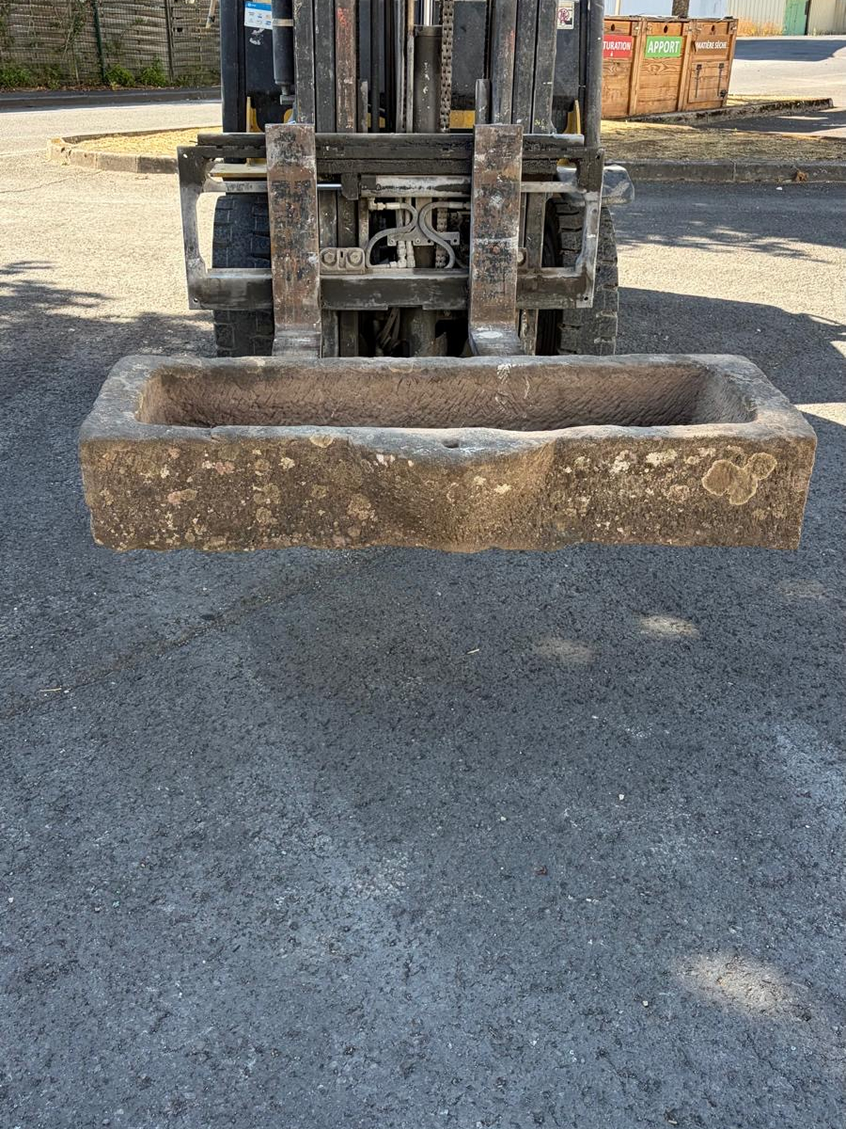Antique Jura sandstone sink circa 18th century