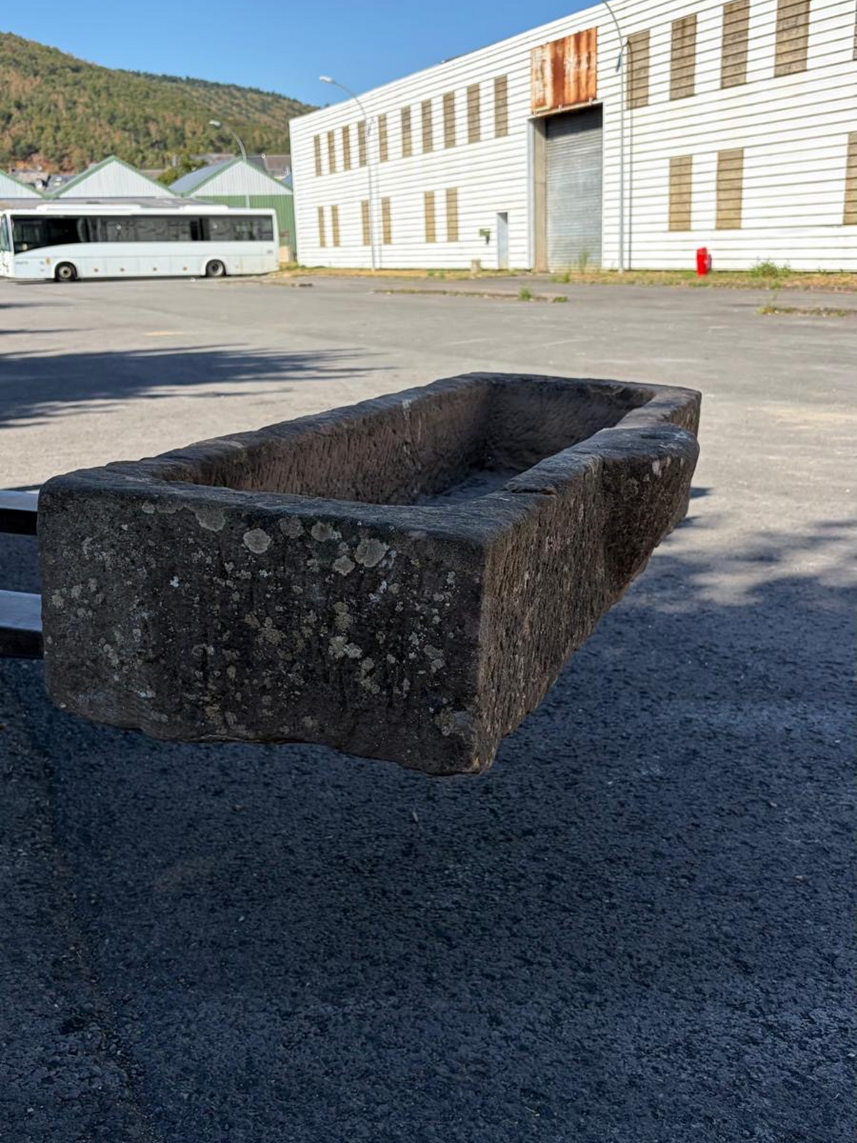 Antique Jura sandstone sink circa 18th century