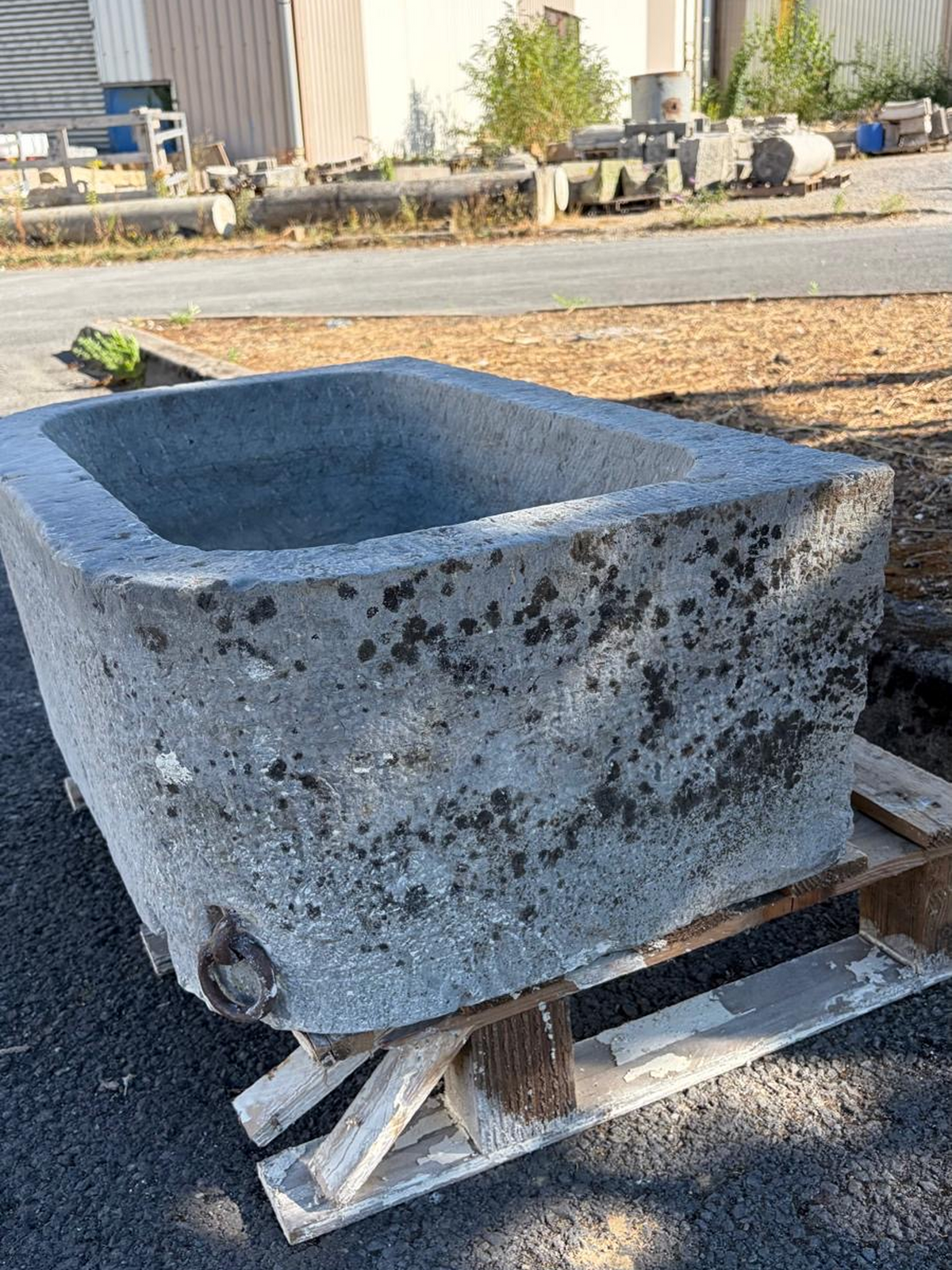 Antique Belgian bluestone sink circa 18th century