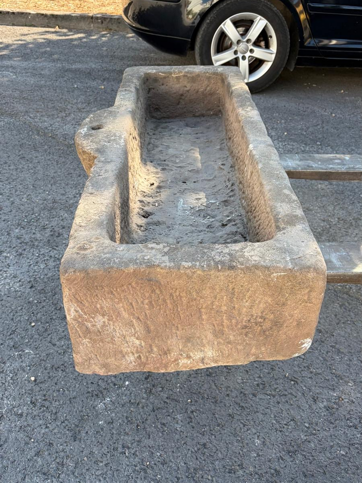 Antique Jura sandstone sink circa 18th century
