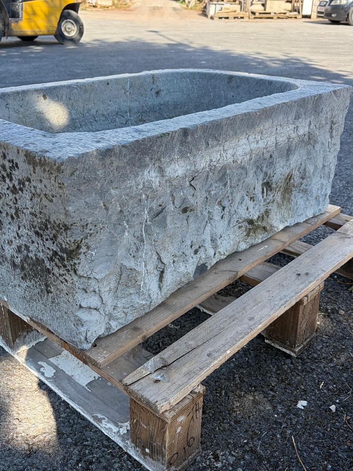 Antique Belgian bluestone sink circa 18th century