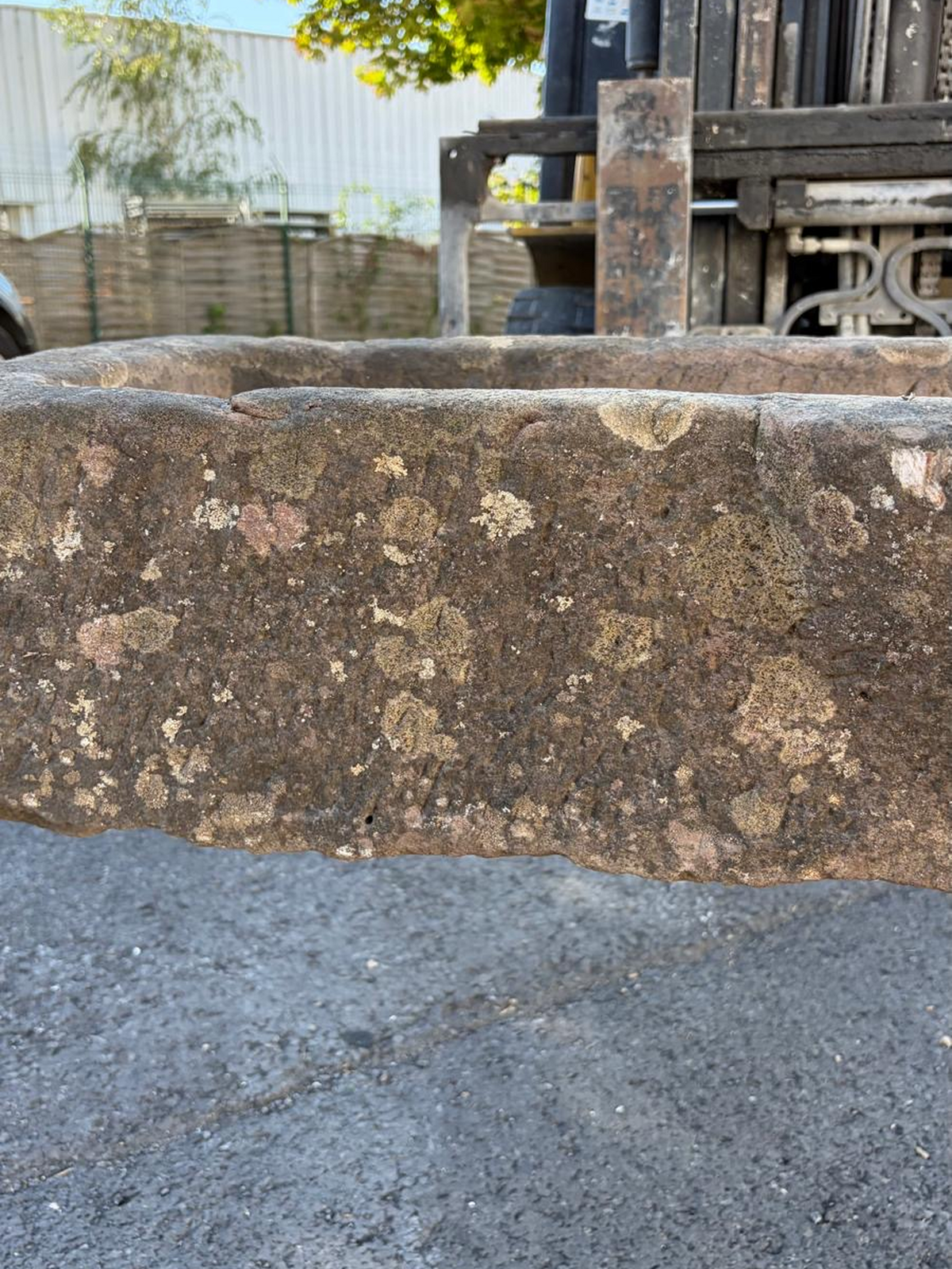 Antique Jura sandstone sink circa 18th century