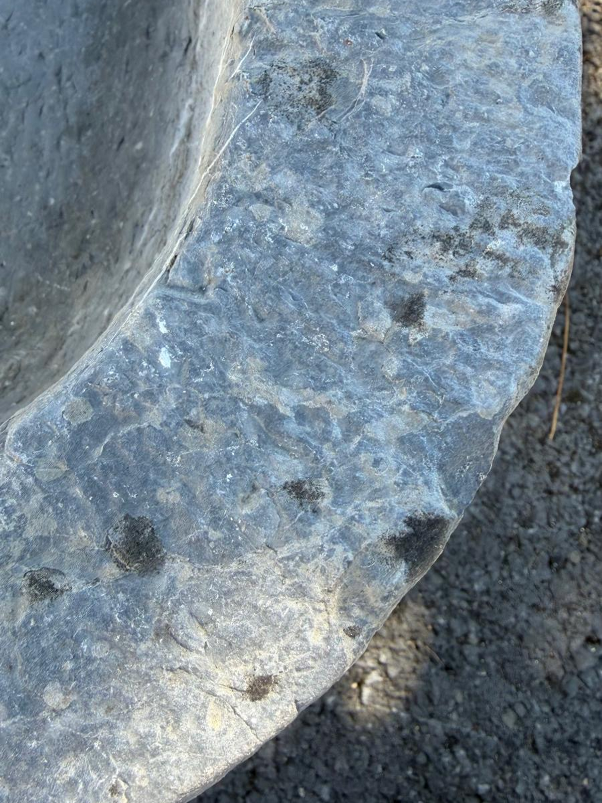 Antique Belgian bluestone sink circa 18th century