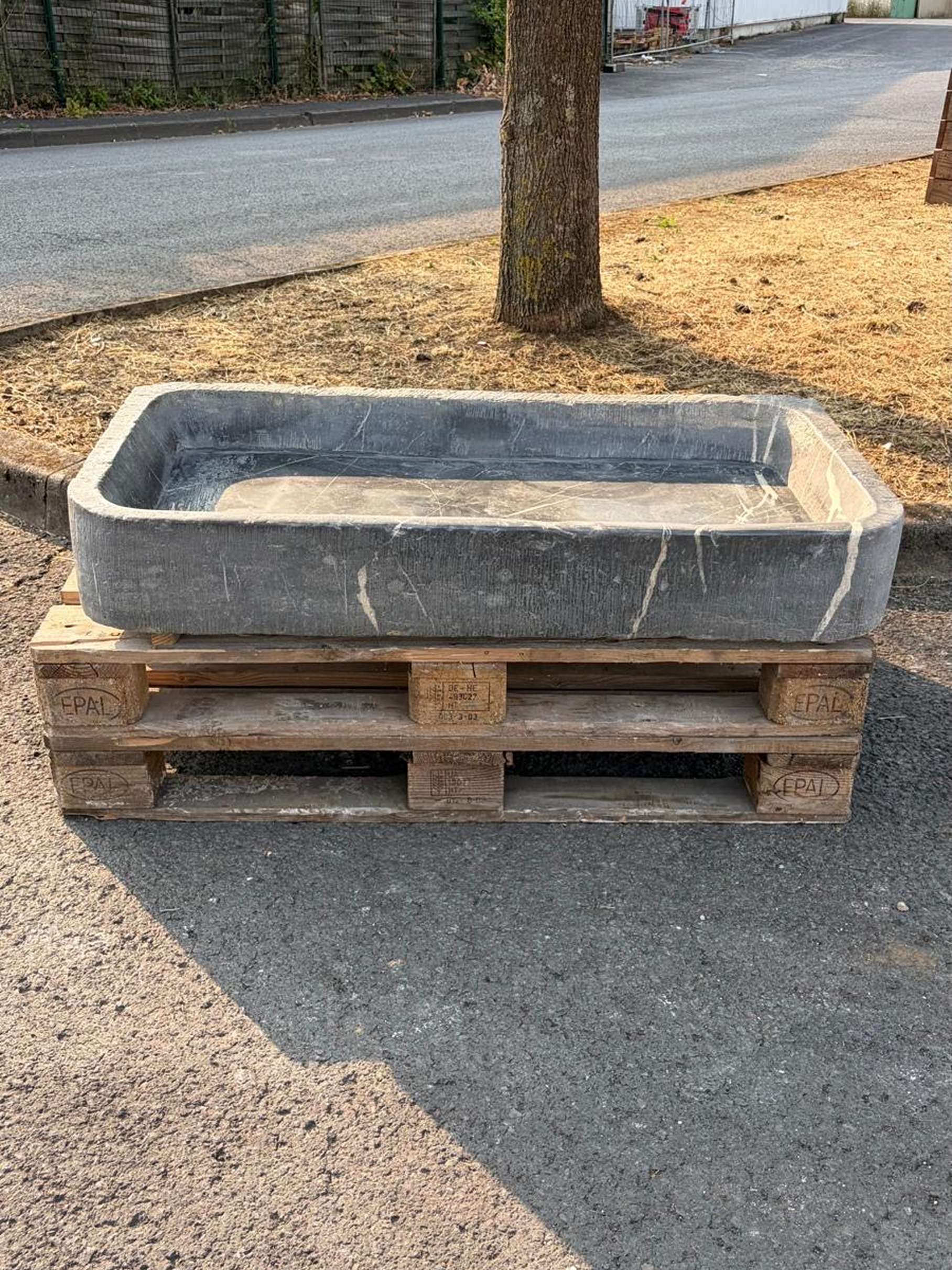 18th century Belgian bluestone sink
