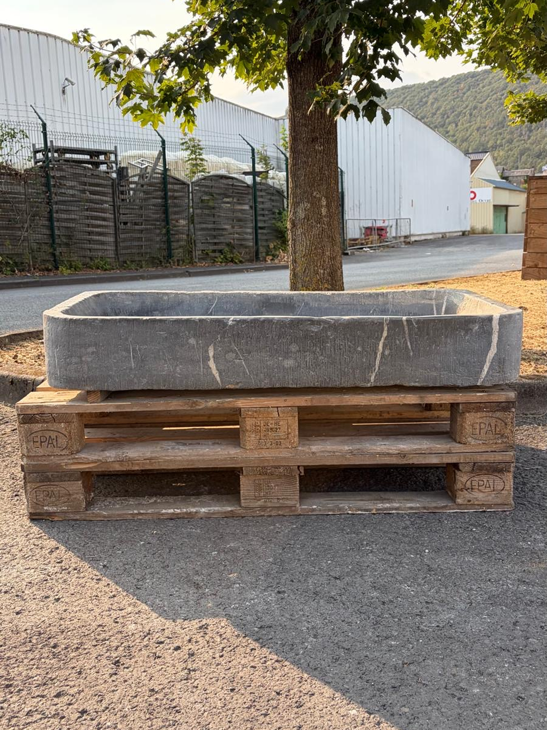 18th century Belgian bluestone sink
