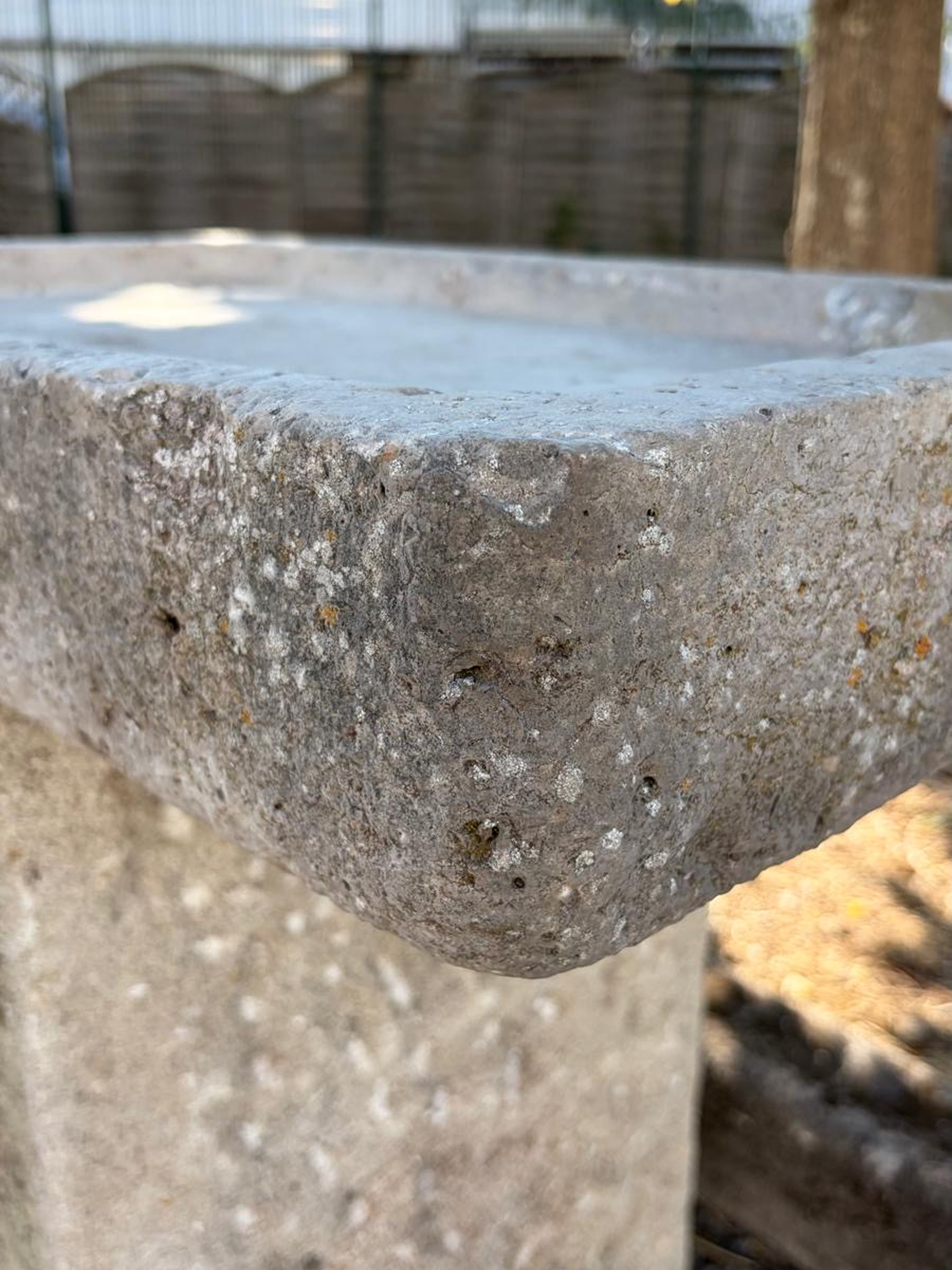 18th century stone sink for outdoor kitchen
